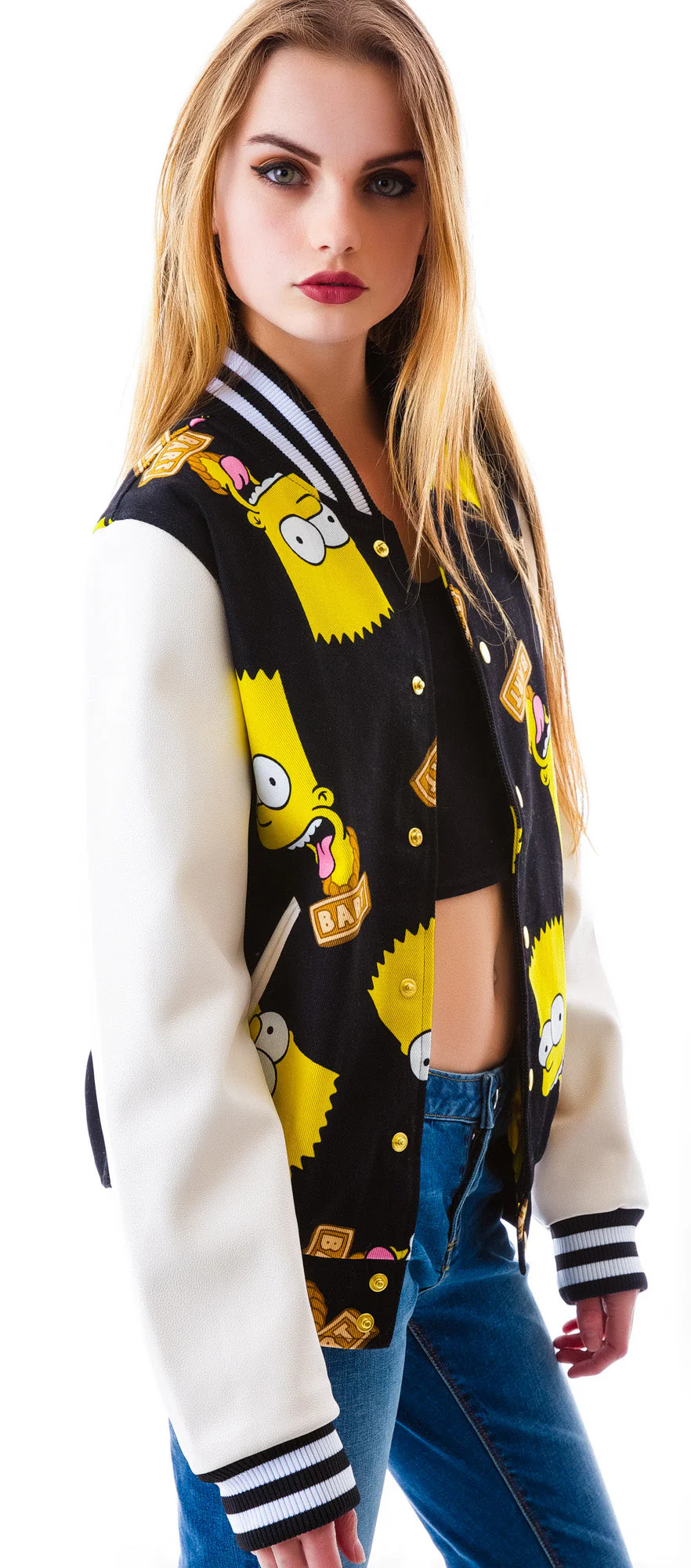 Bart Face Jacket - Black - Image 8