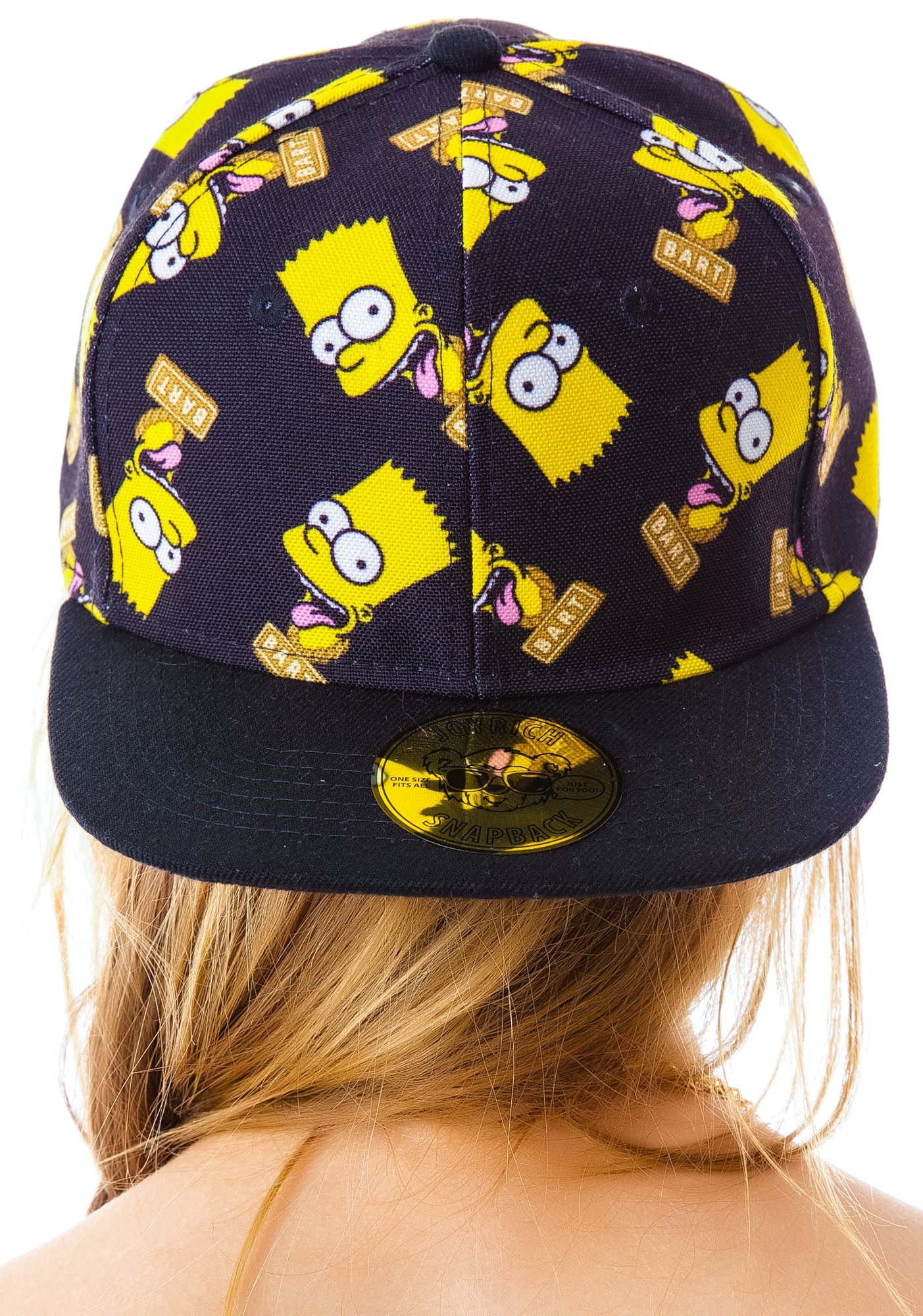 Bart Face Snapback - Black - Image 10