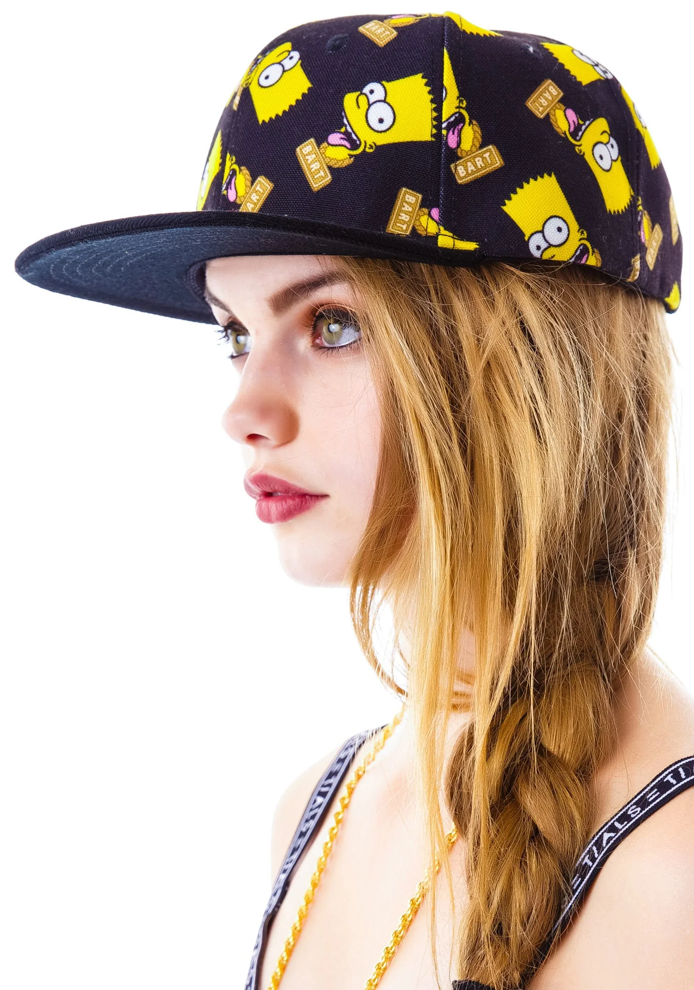 Bart Face Snapback - Black - Image 7
