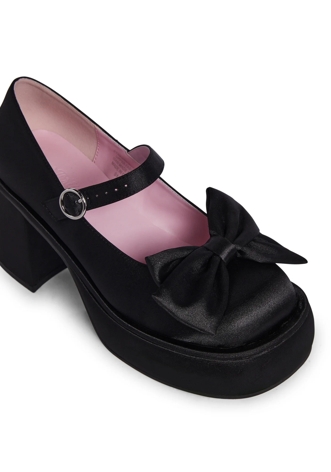 Bashful Bozo Platform Mary Janes - Black - Image 2