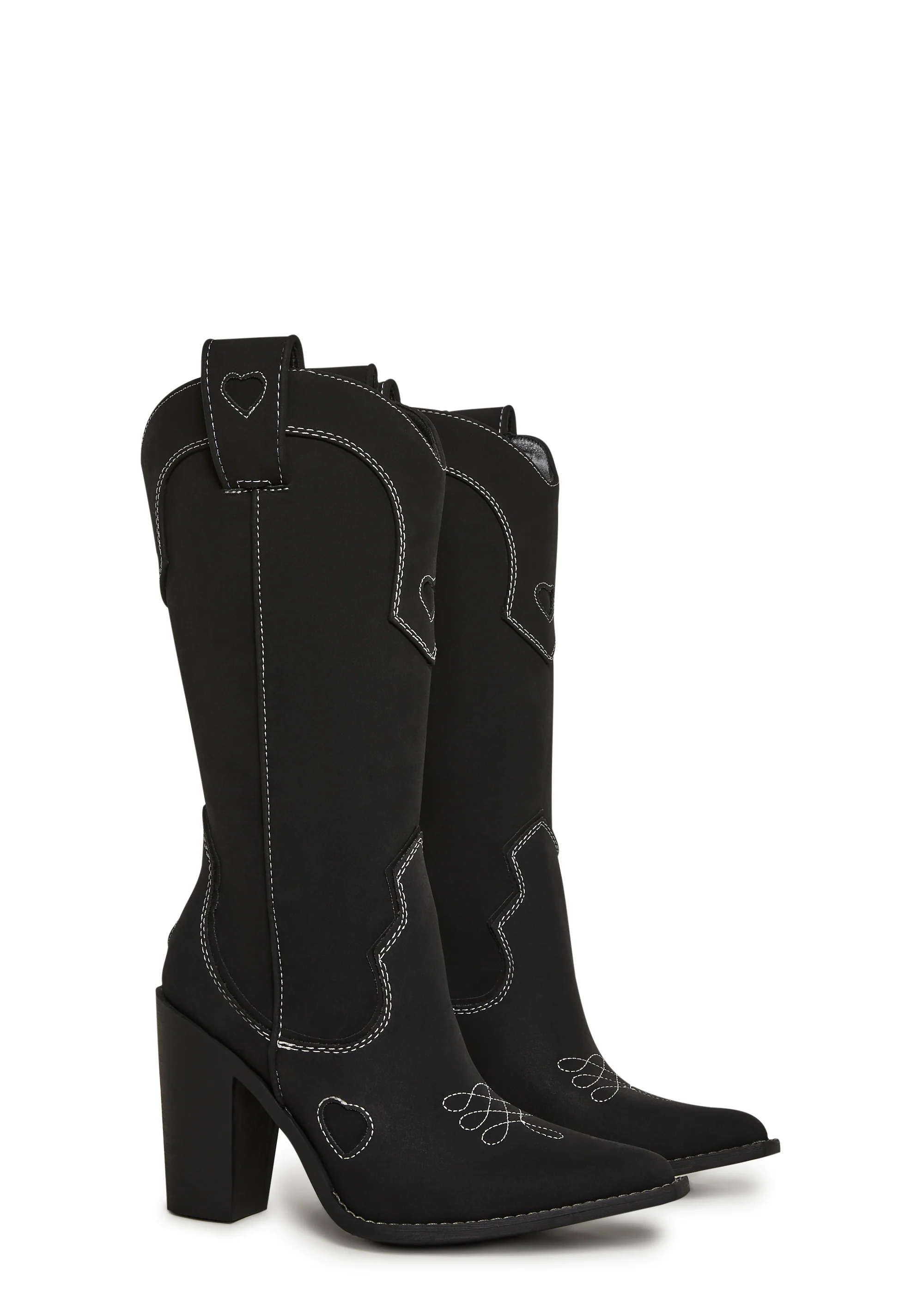 Basic Present Perfect Cowgirl Boots - Black - Image 3