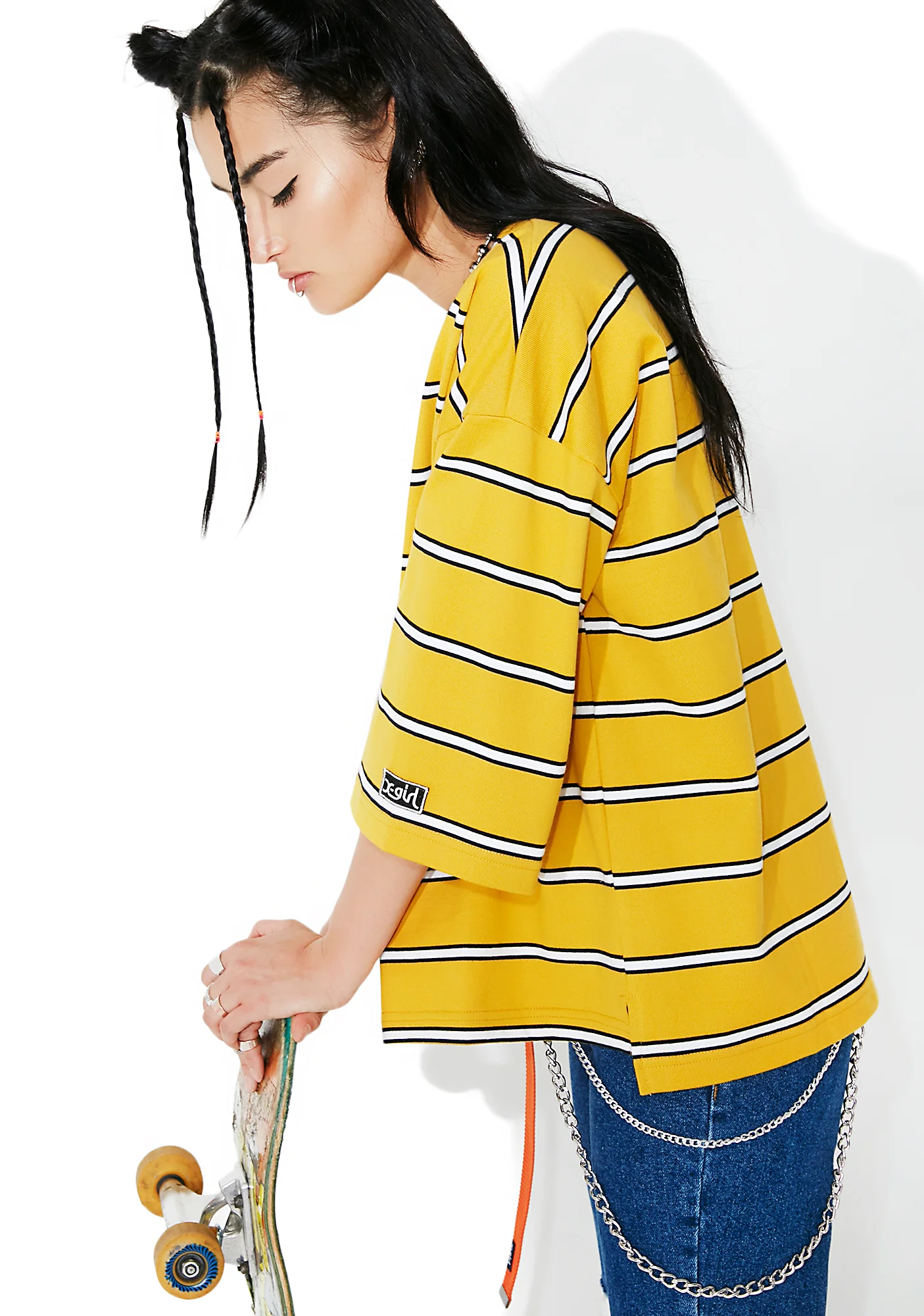 Basic Stripe Boxy Top - Image 2