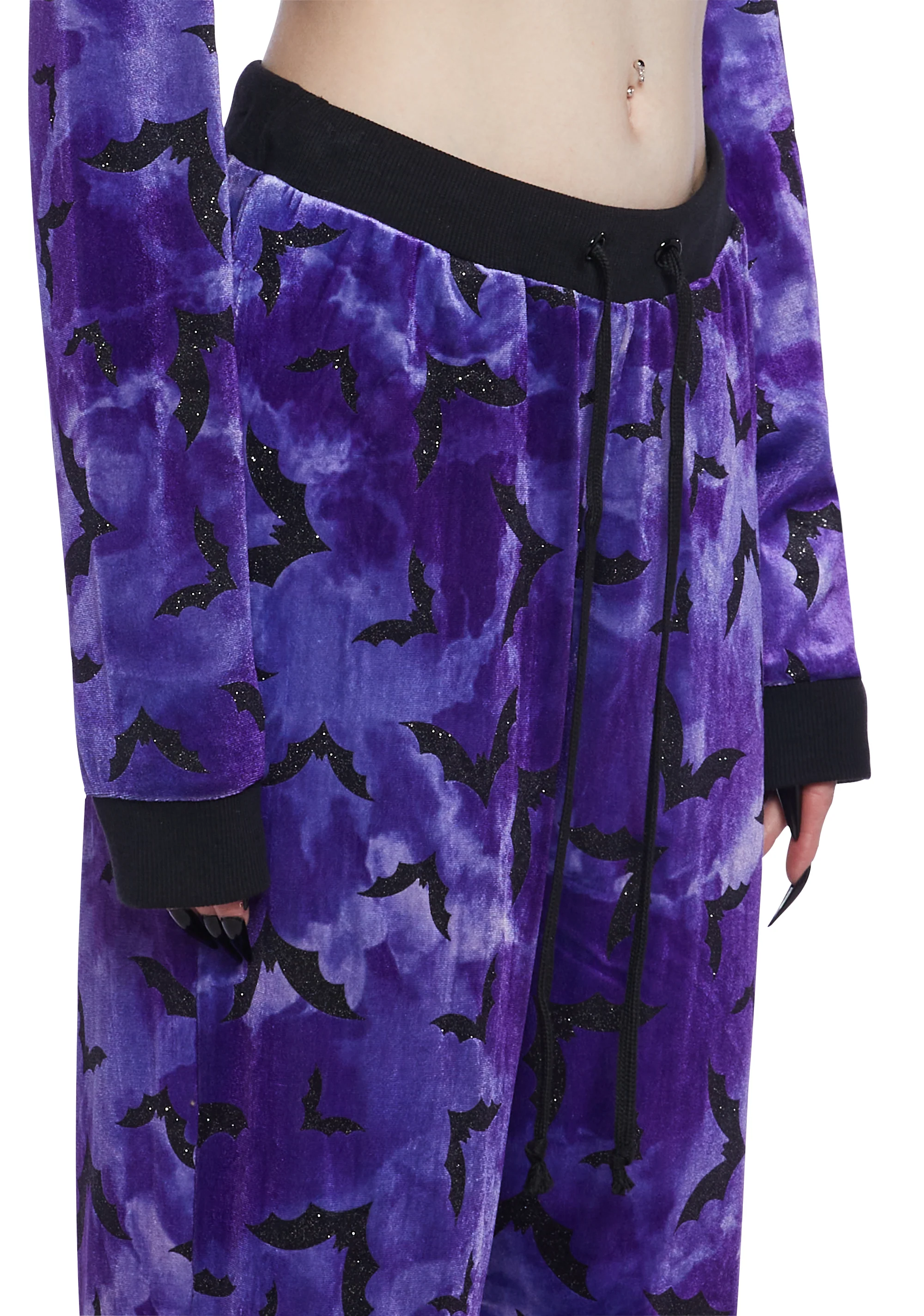 Bat Behavior Jogger Sweatpants - Purple - Image 5