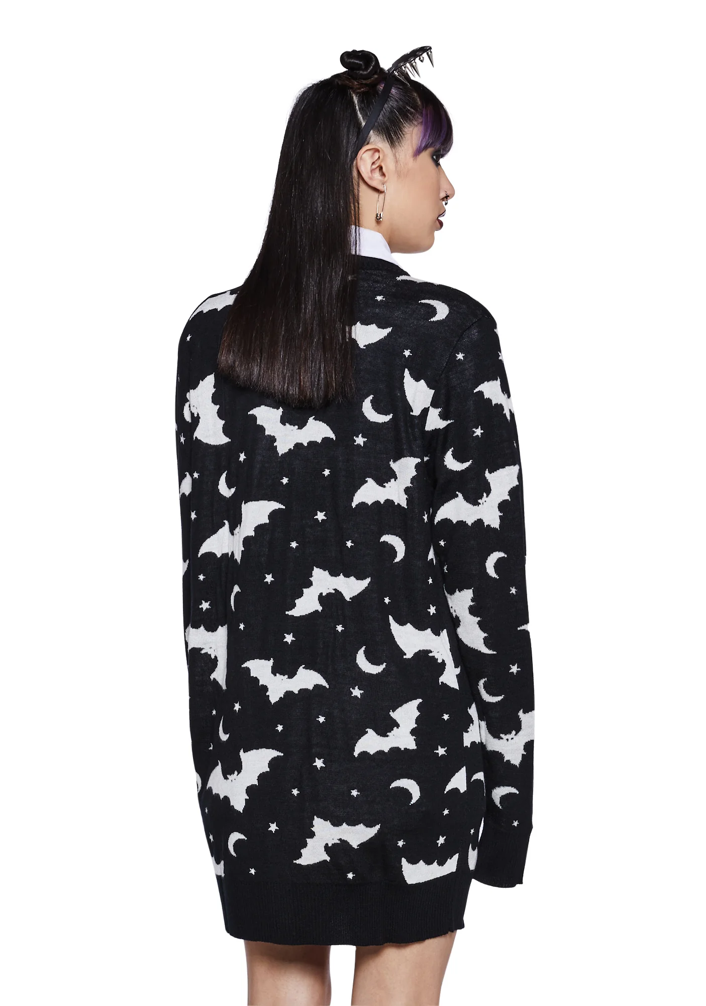 Bat Vibes Knit Cardigan - Image 4