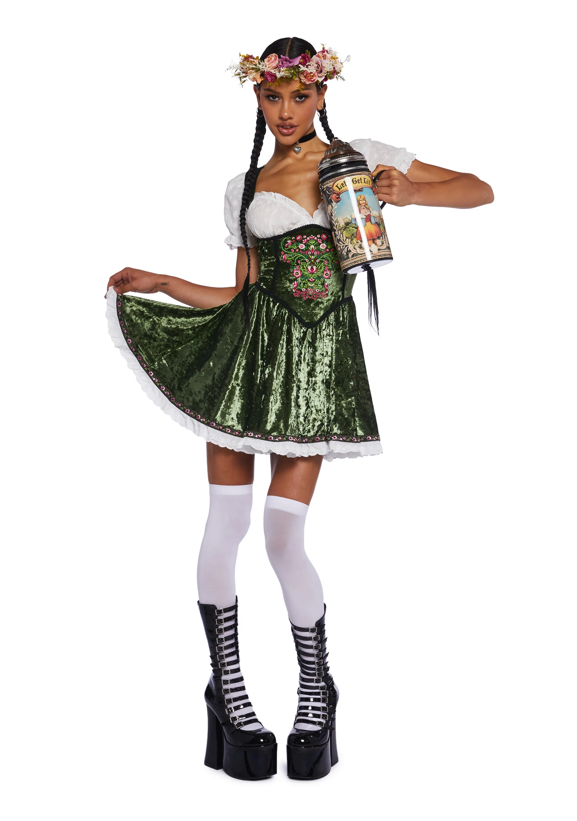 Bavarian Maiden Costume Set - Image 2