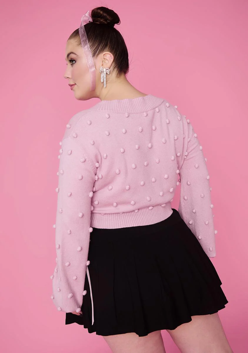 Bb Dance With Me Pom Pom Cardigan - Image 4