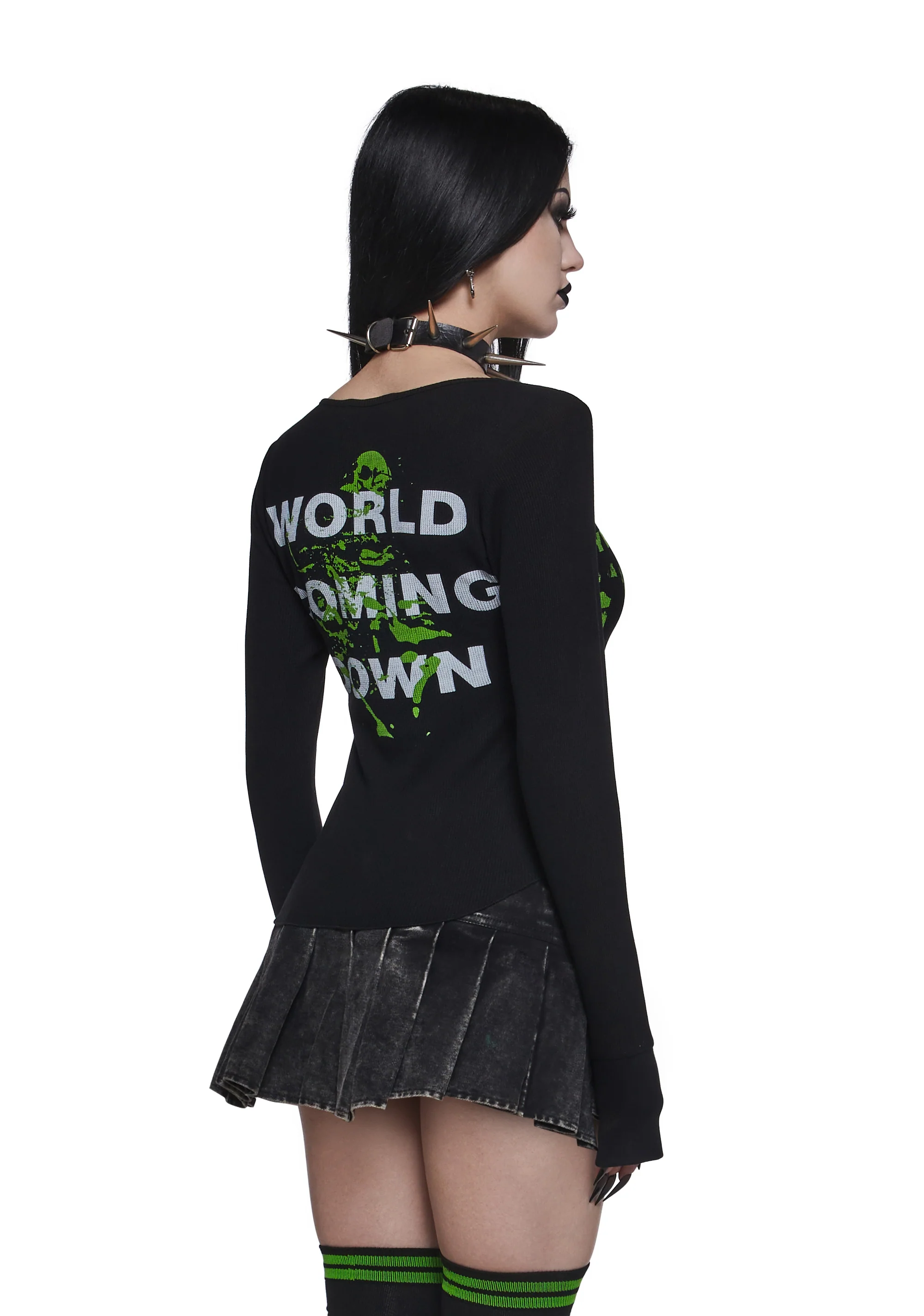 World Coming Down Long Sleeve Top - Image 4