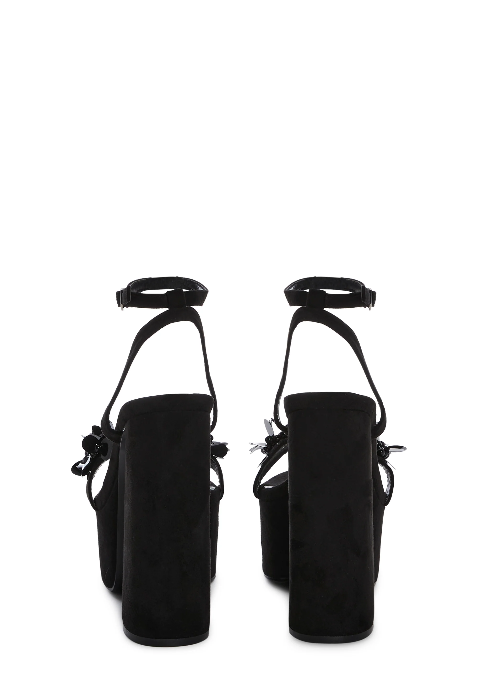 Beaded Bouquet Platform Heels - Image 4
