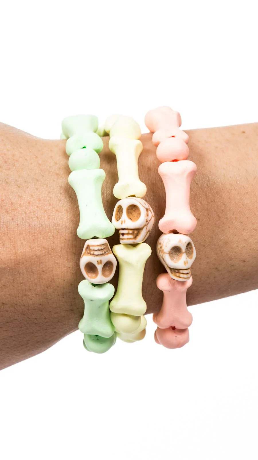 Bedrock Bones Skull Bracelets - Off White - Image 11