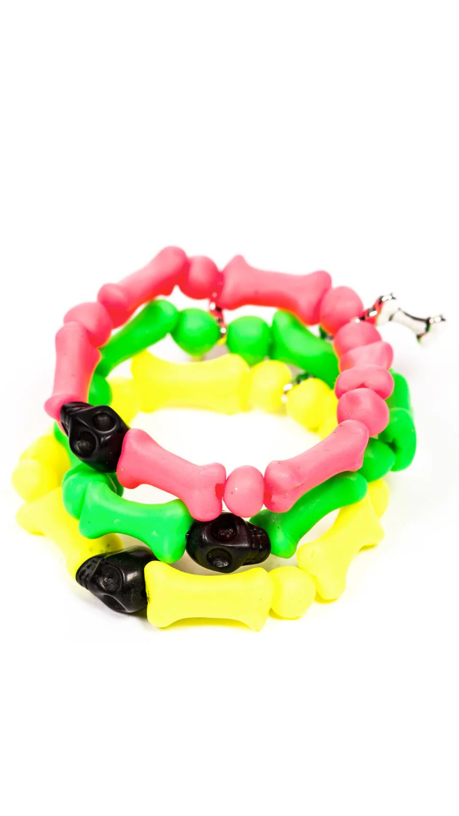 Bedrock Bones Skull Bracelets - Off White - Image 5