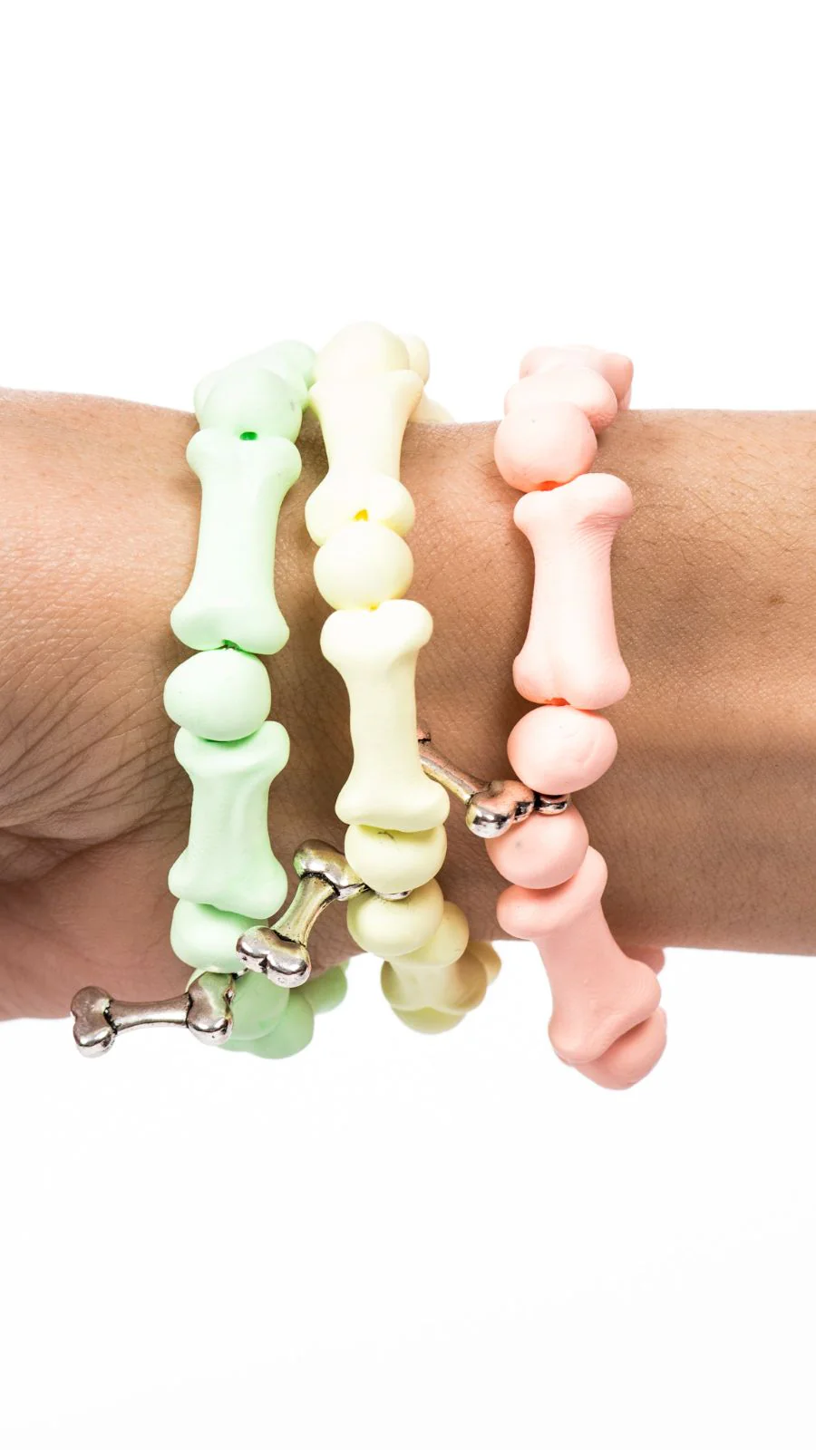 Bedrock Bones Skull Bracelets - Off White - Image 7