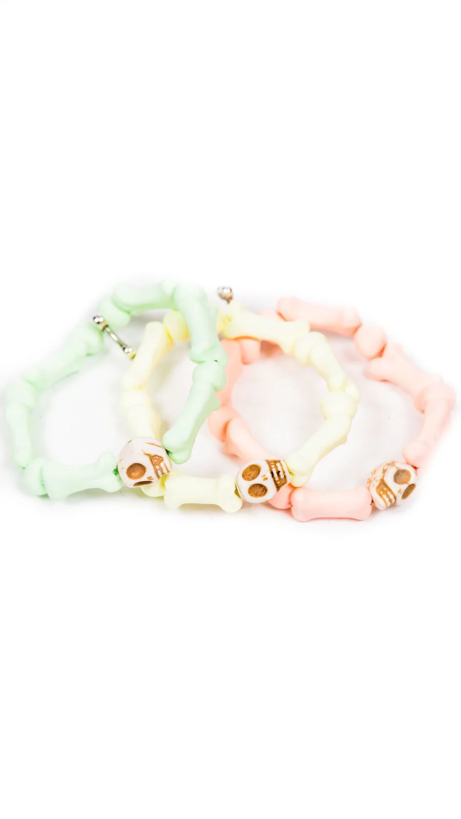 Bedrock Bones Skull Bracelets - Off White - Image 8