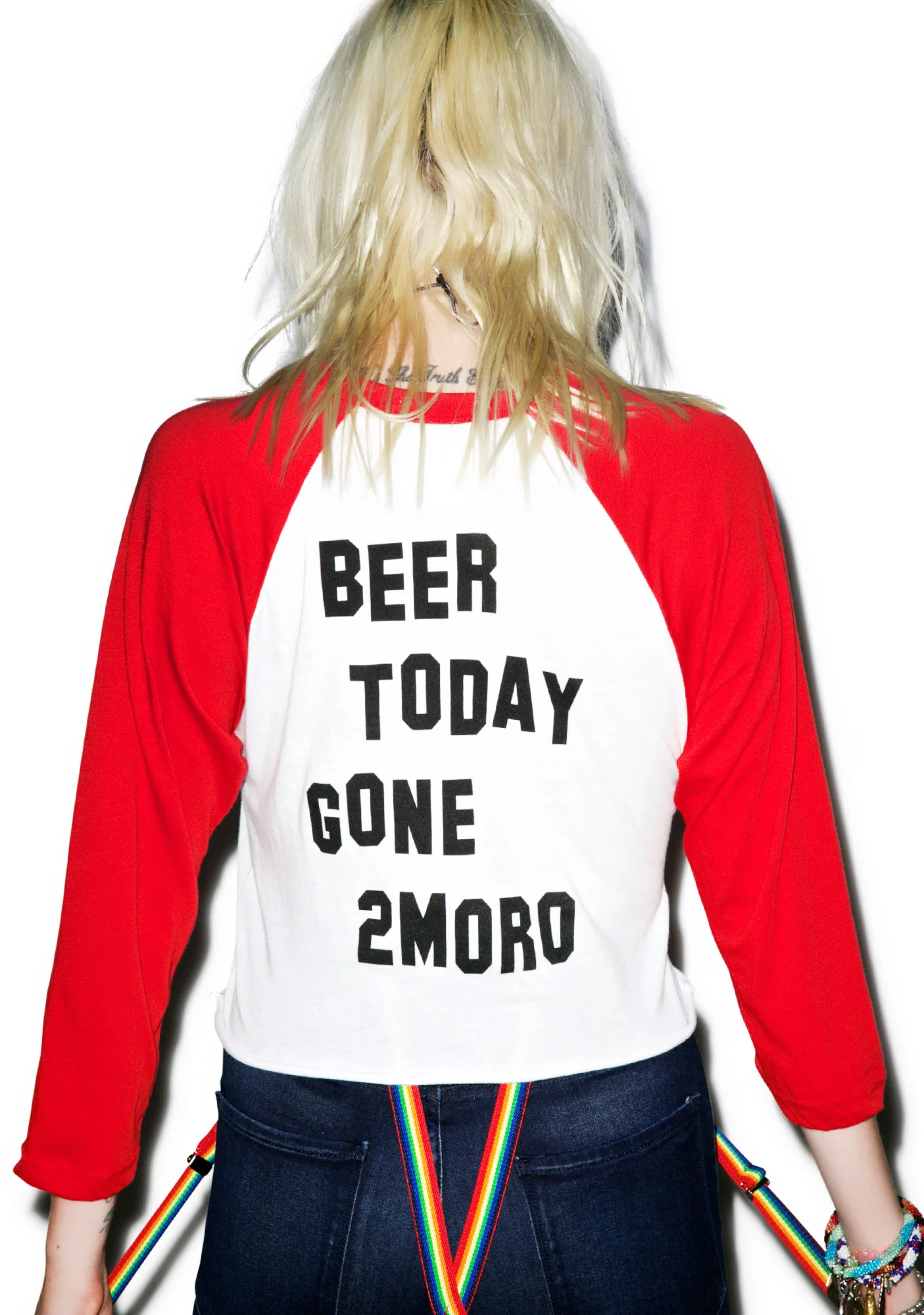 Beer Today Gone Tomorrow Crop Raglan