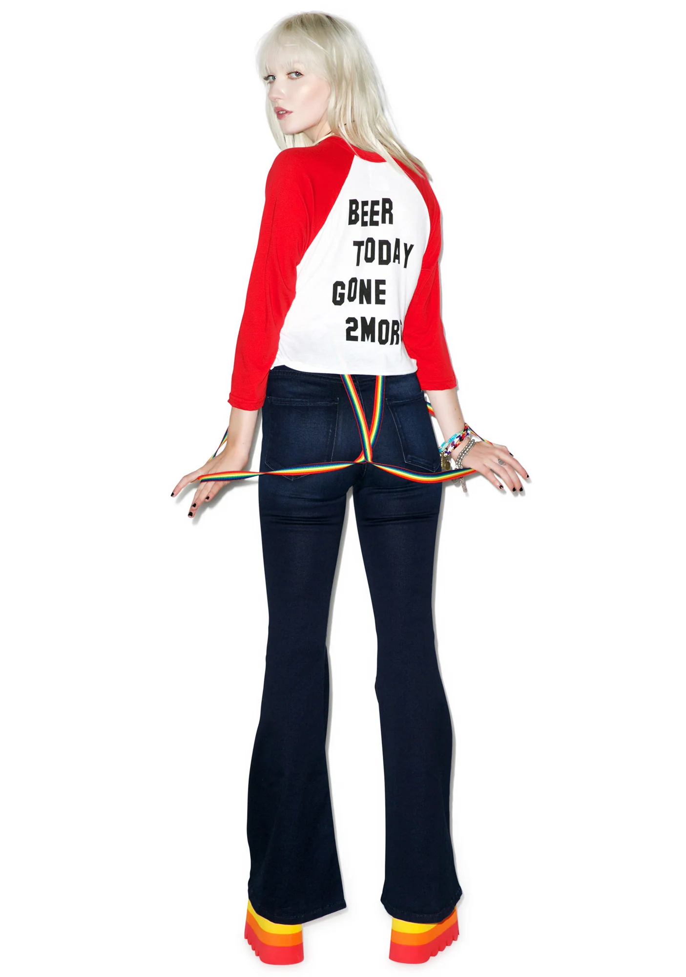 Beer Today Gone Tomorrow Crop Raglan - Image 4