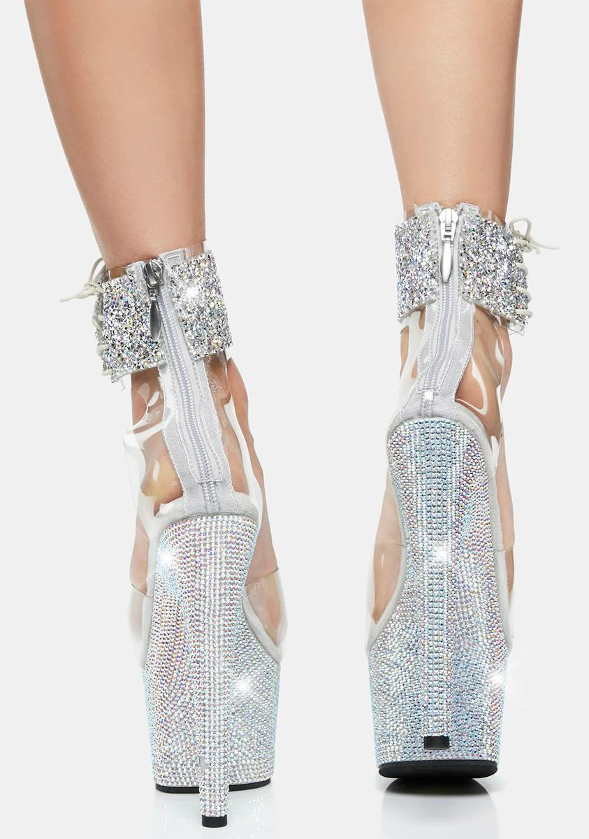 Bejeweled-724rs-02 Platform Heels - Black - Image 4