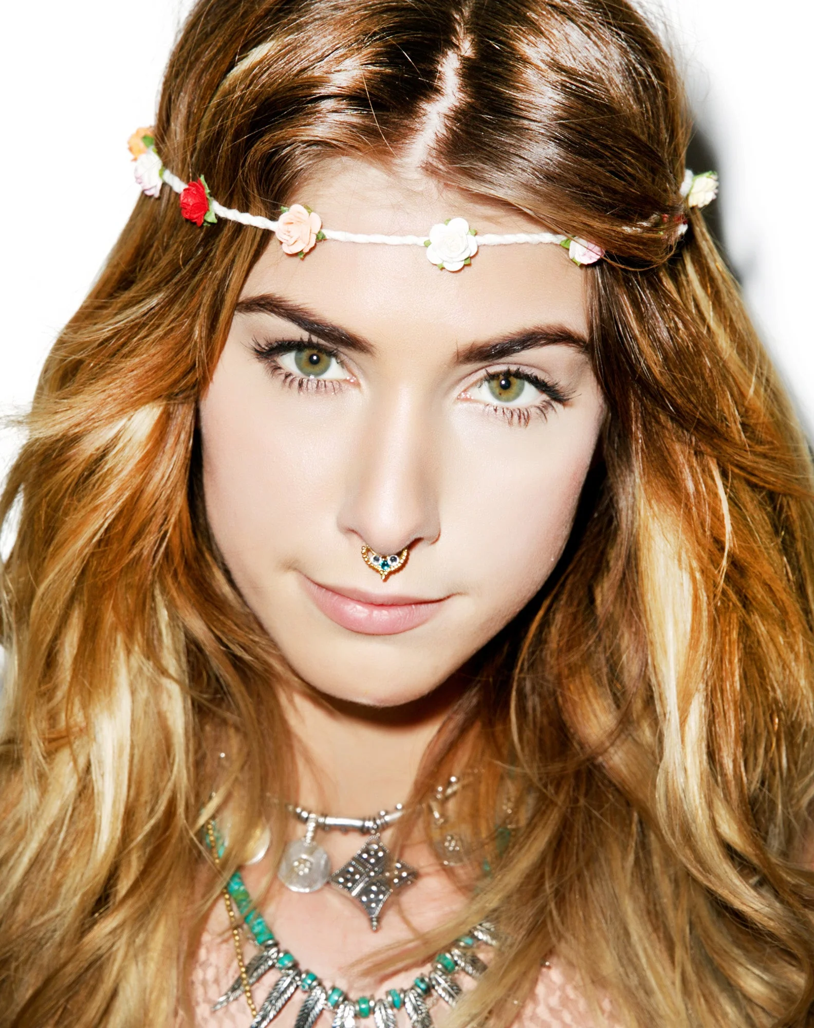 Bella Floral Headband - Pink - Image 14