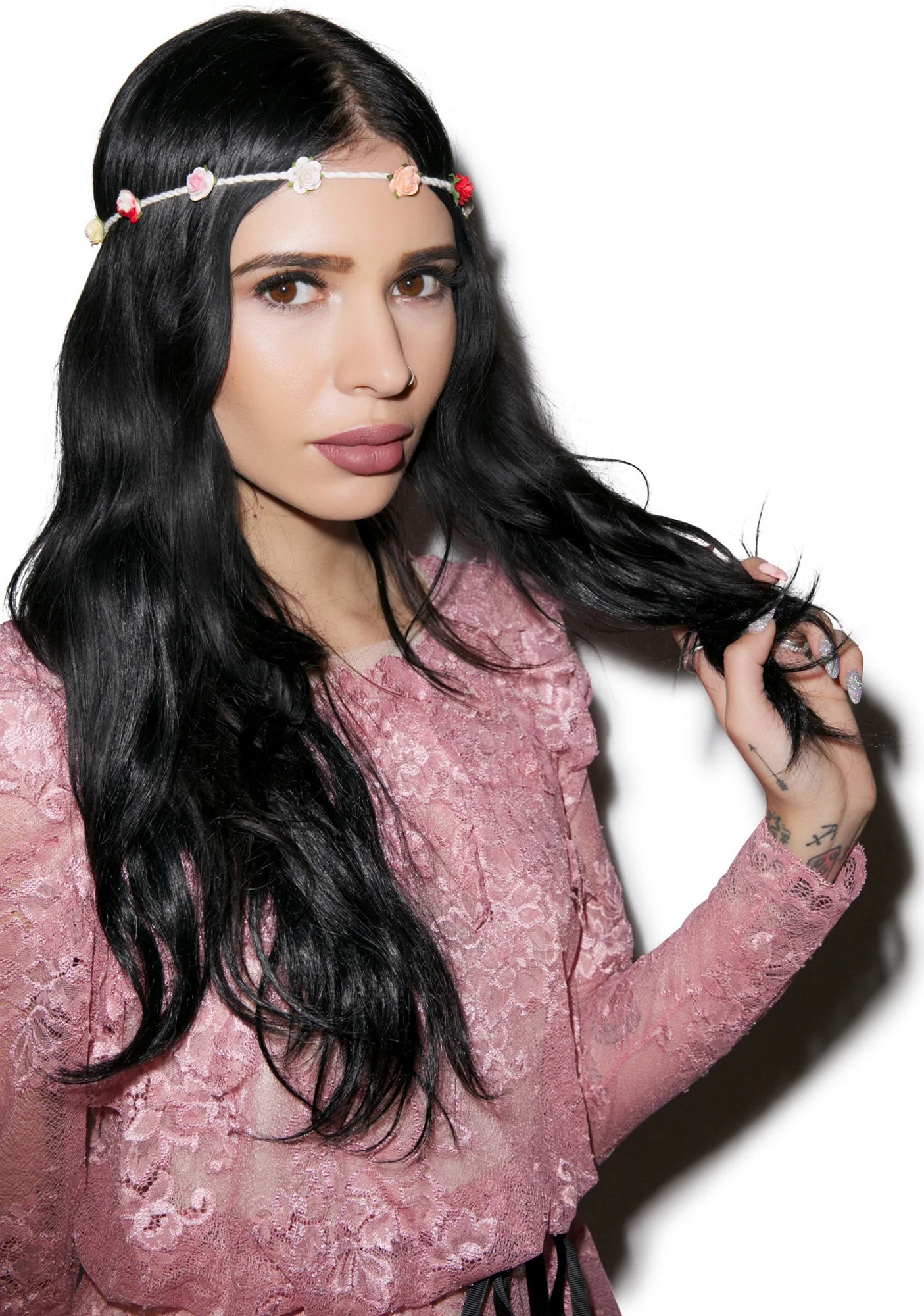 Bella Floral Headband - Pink - Image 16
