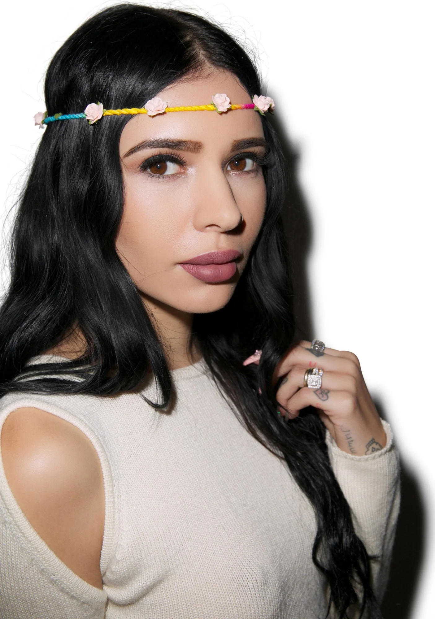 Bella Floral Headband - Pink - Image 23