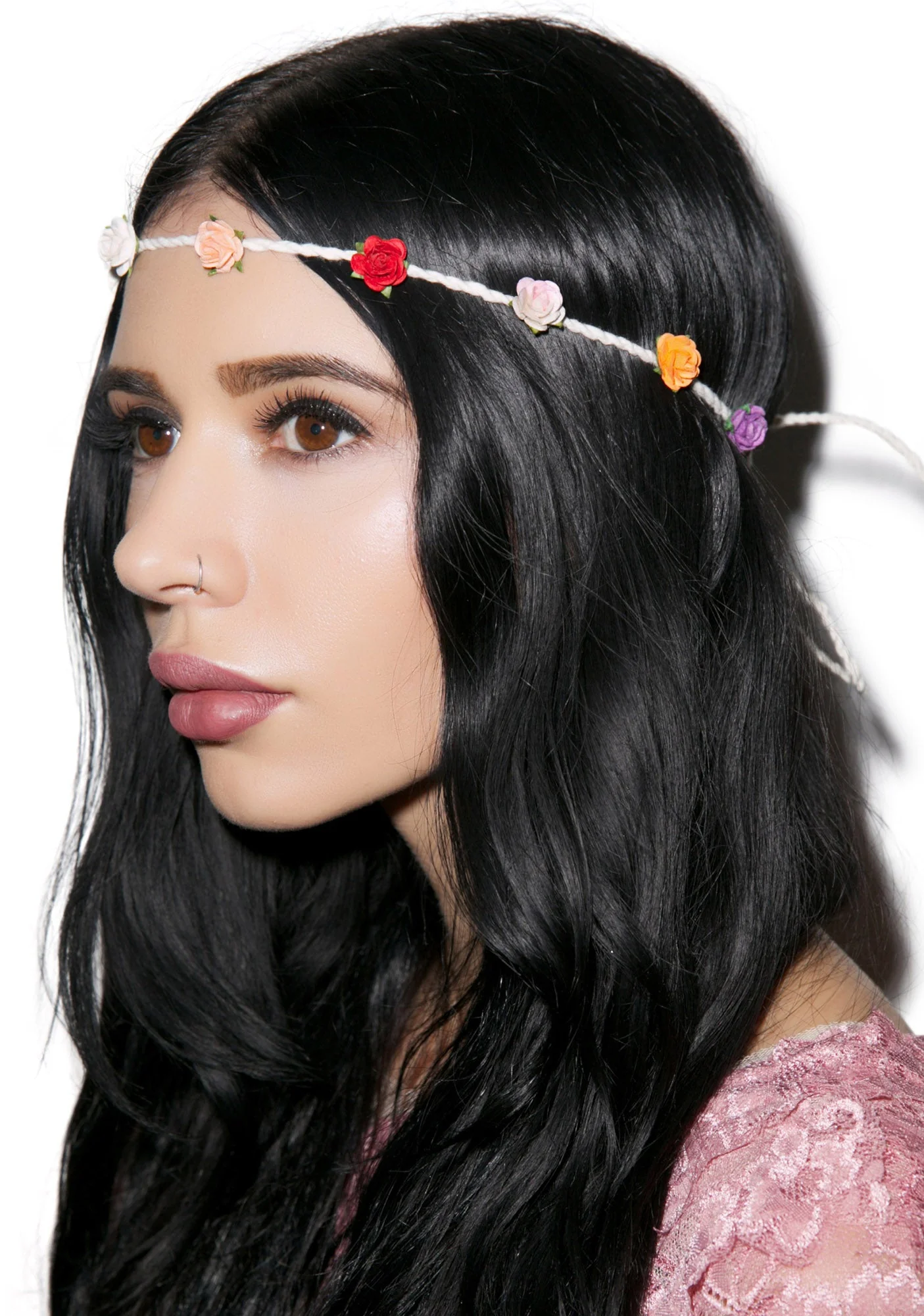 Bella Floral Headband - Purple - Image 10