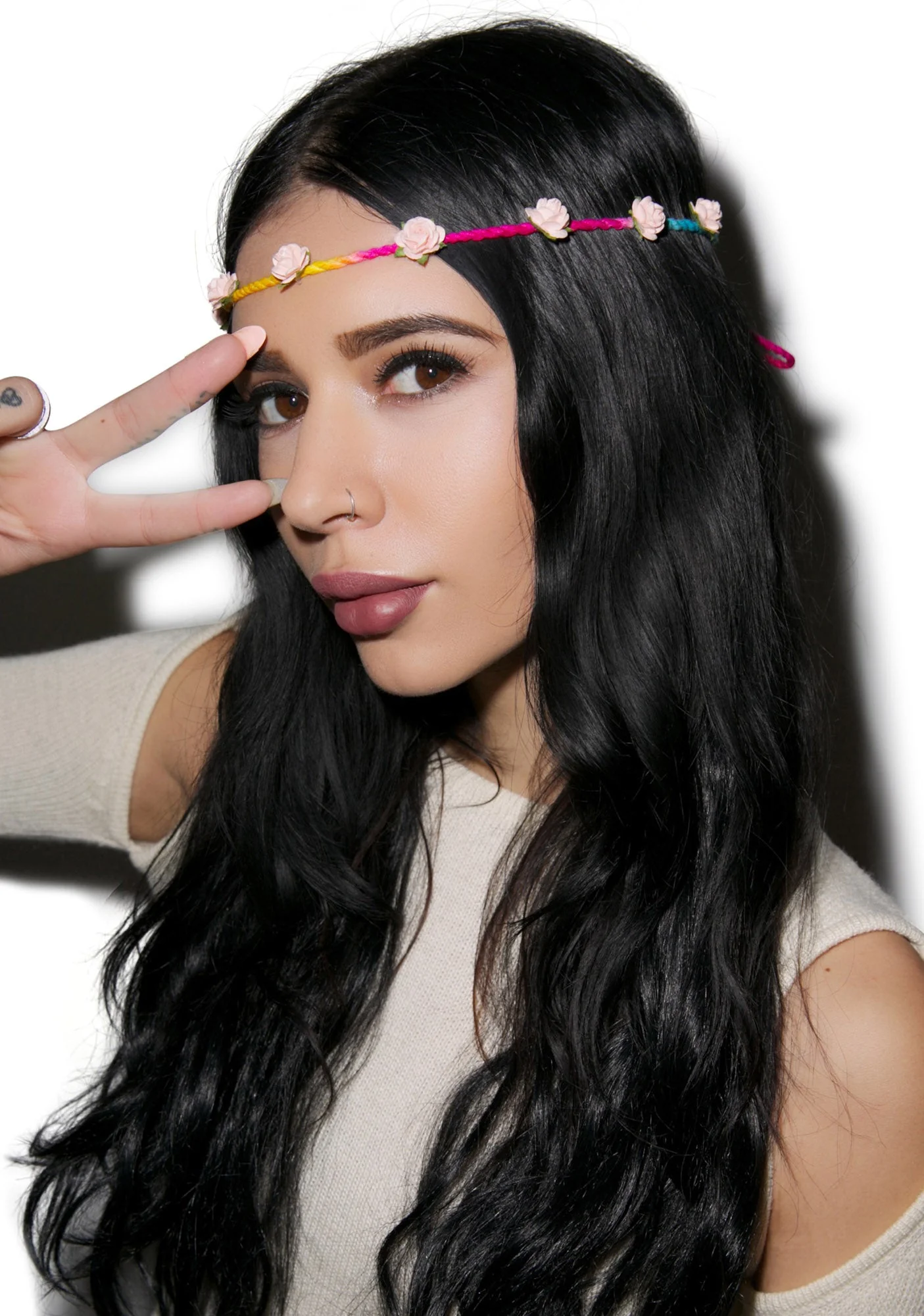 Bella Floral Headband - Purple - Image 21