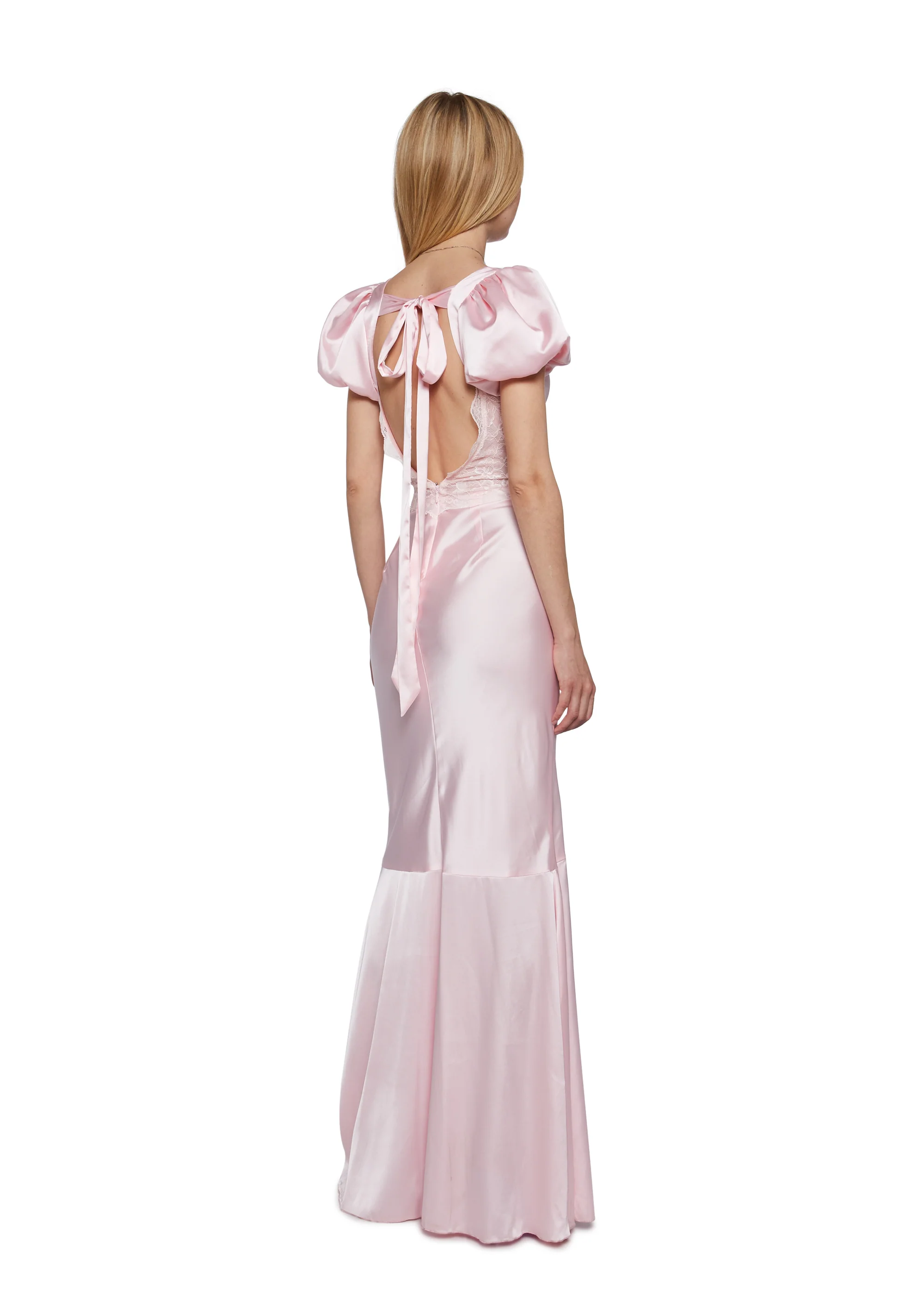 Belle Kiss Satin Gown - Image 4