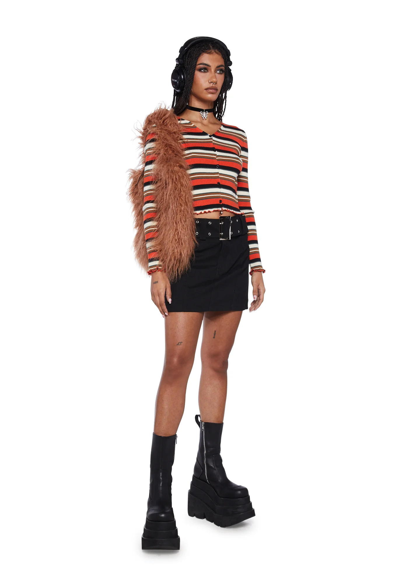 Belted Mini Skirt - Image 2