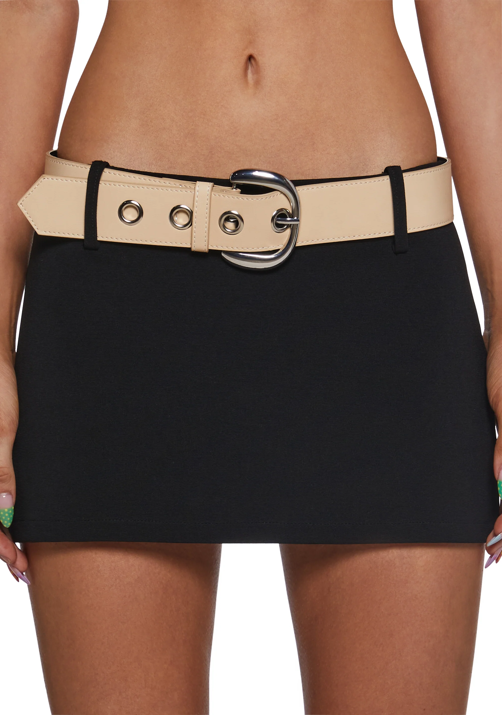 Popular Girl Belted Mini Skort - Image 10