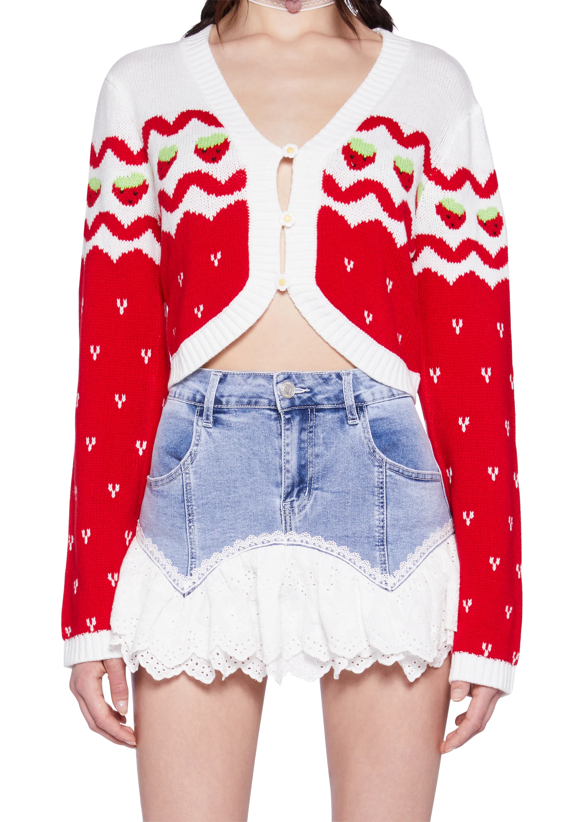 Berry Charms Intarsia Sweater - Image 3