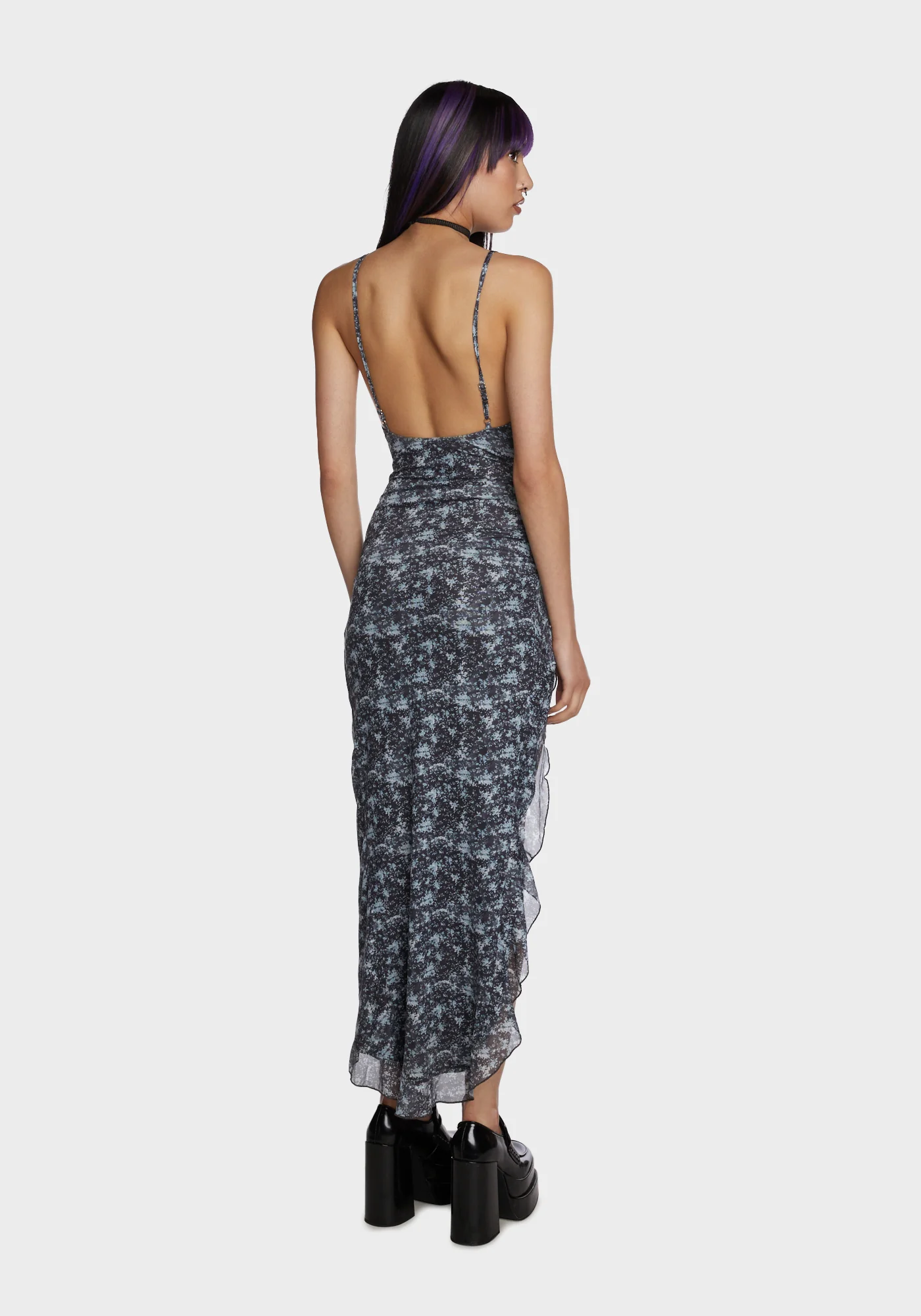 Berry The Scenic Route Midi Dress - Image 4
