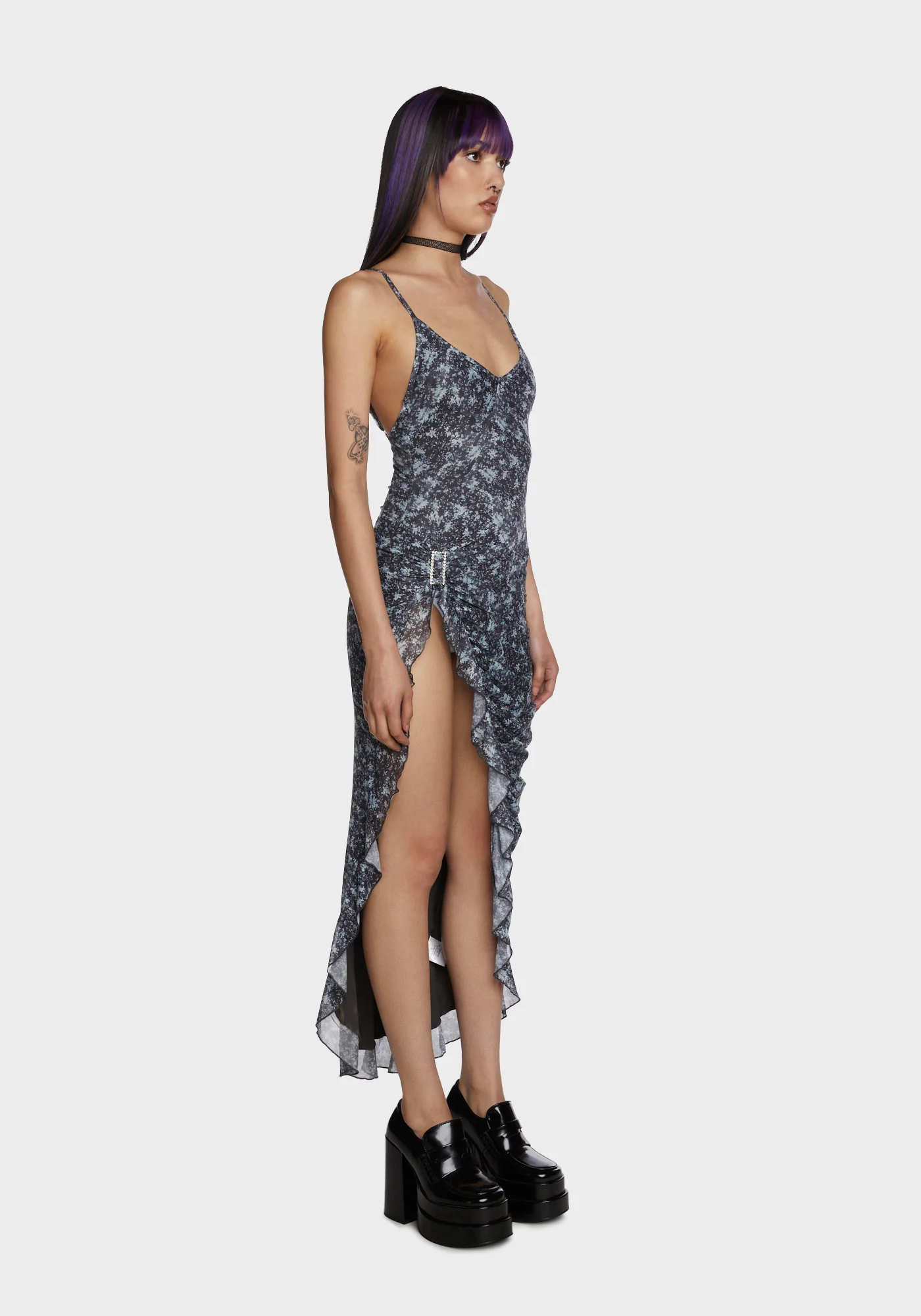 Berry The Scenic Route Midi Dress - Image 5