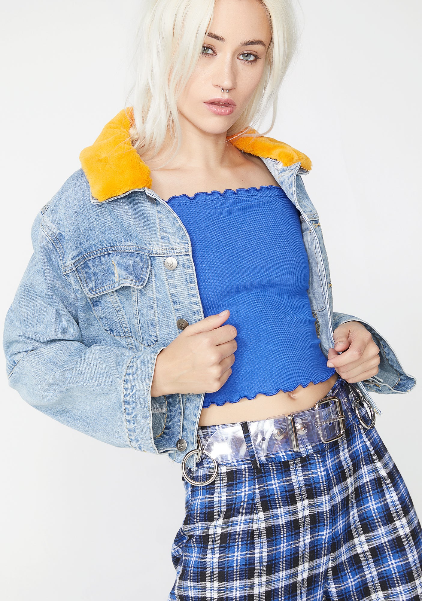 Berry When In Rome Crop Top - Image 2