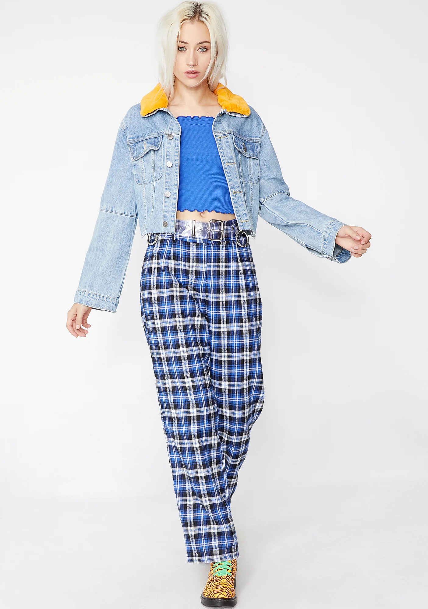 Berry When In Rome Crop Top - Image 5