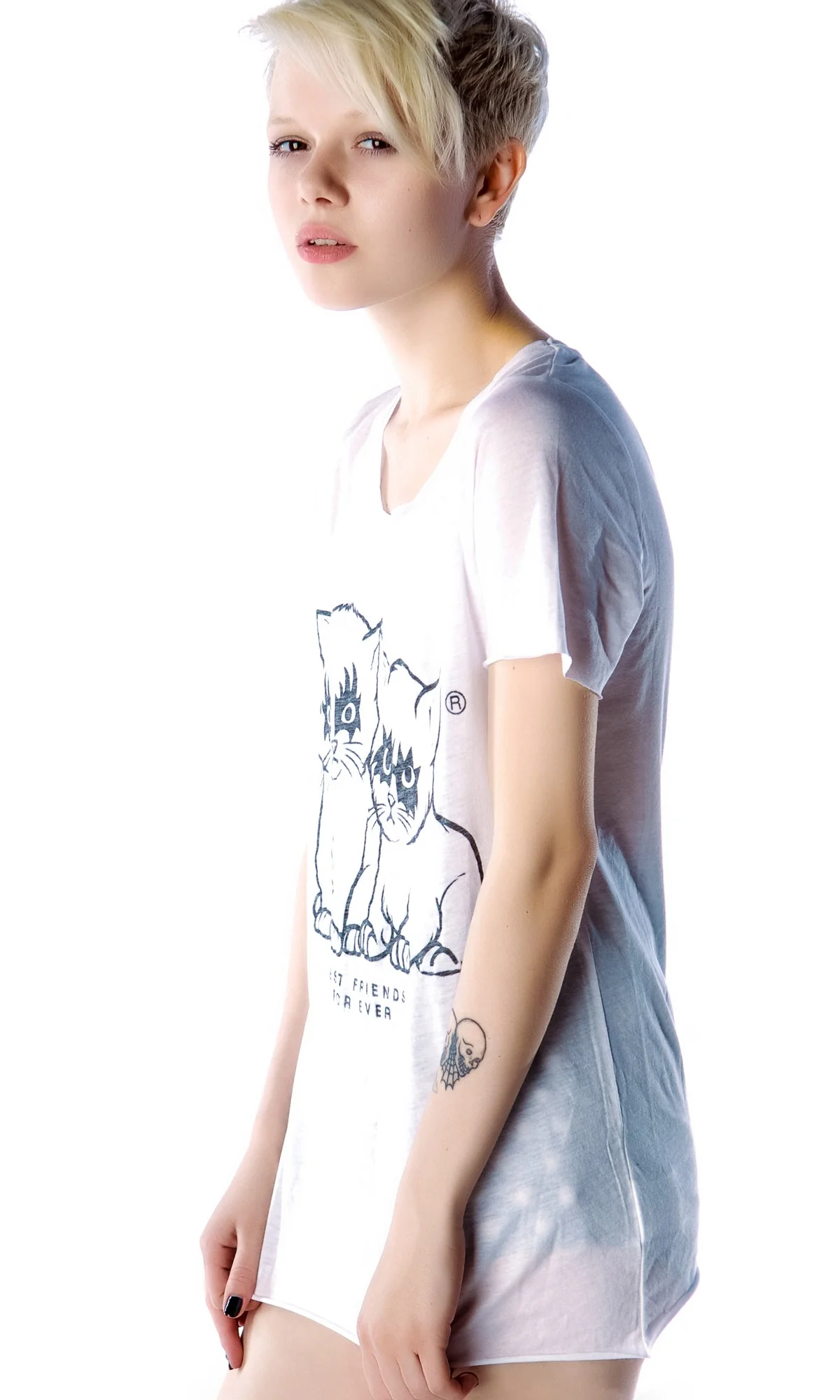 Best Friends For Ever Tee - Black - Image 6