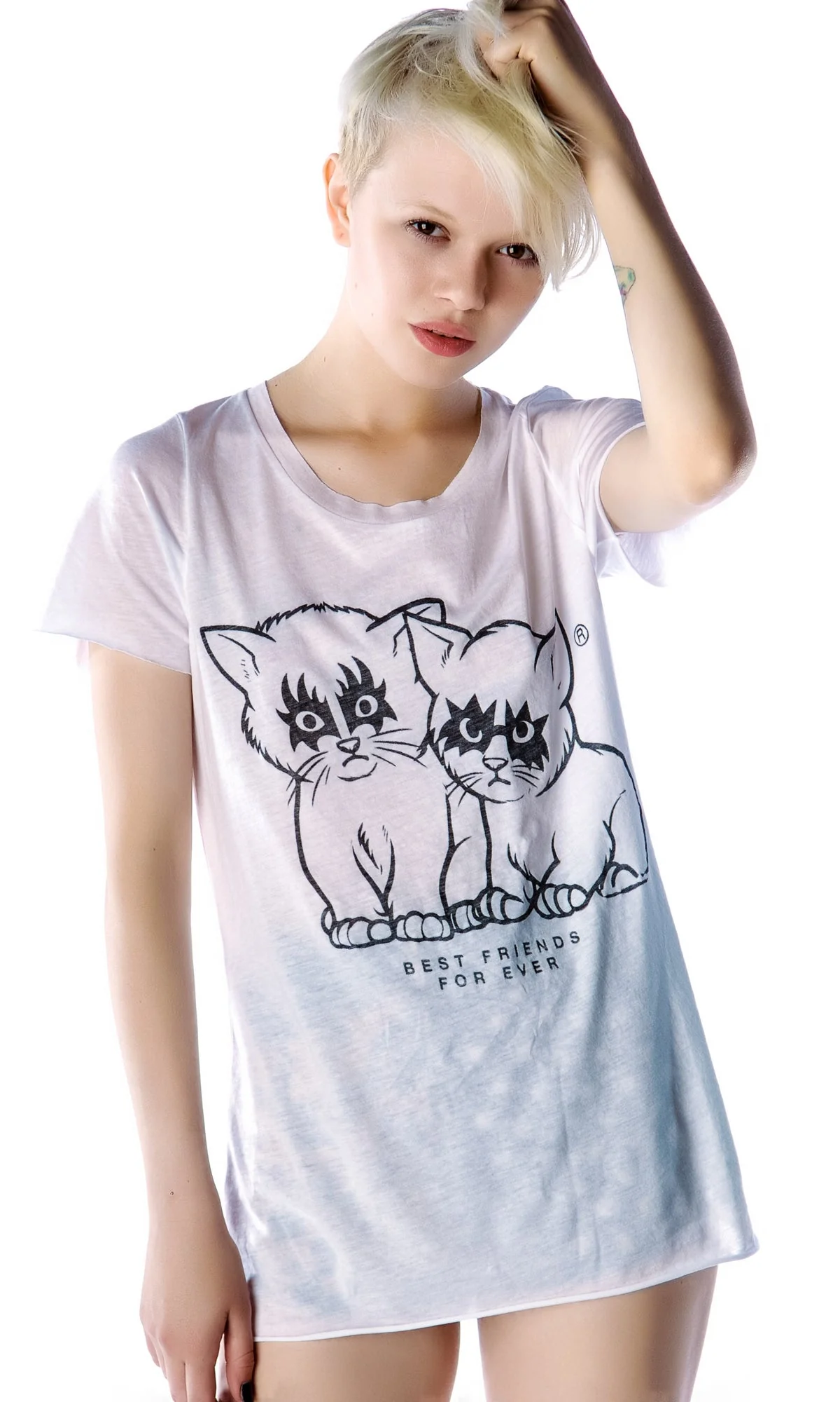 Best Friends For Ever Tee - Black - Image 9