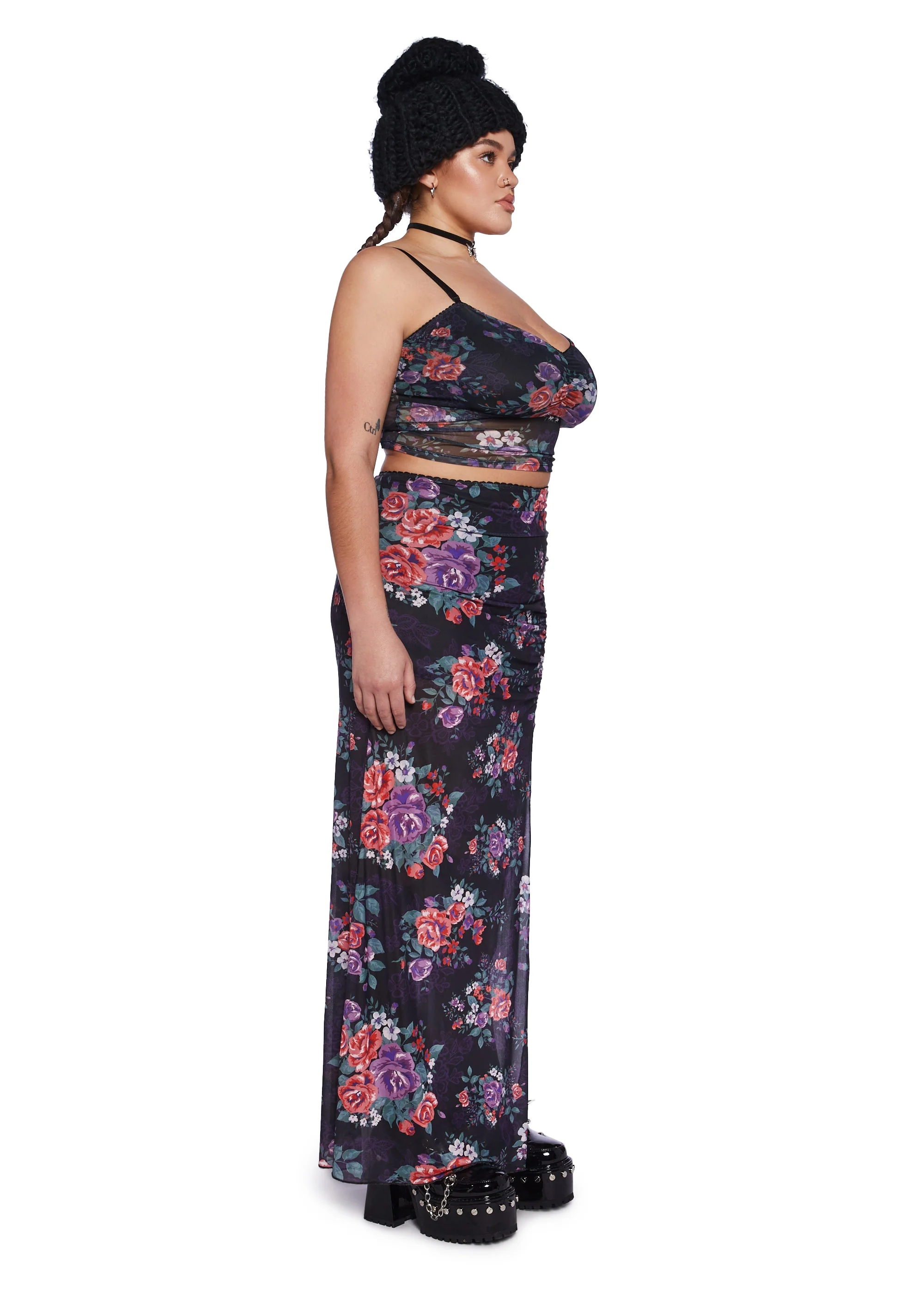 Plus Beyond The Garden Maxi Skirt Set - Image 3