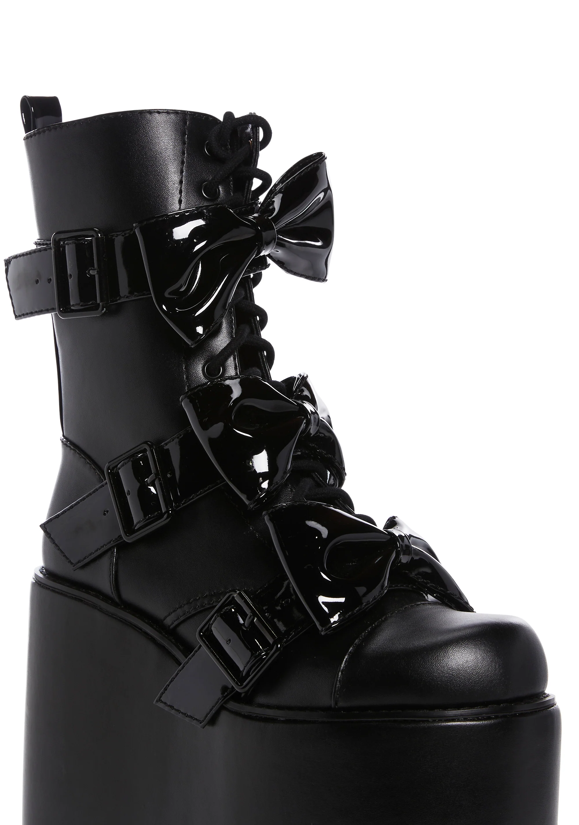 Big Bow Traitor Boots - Black - Image 2