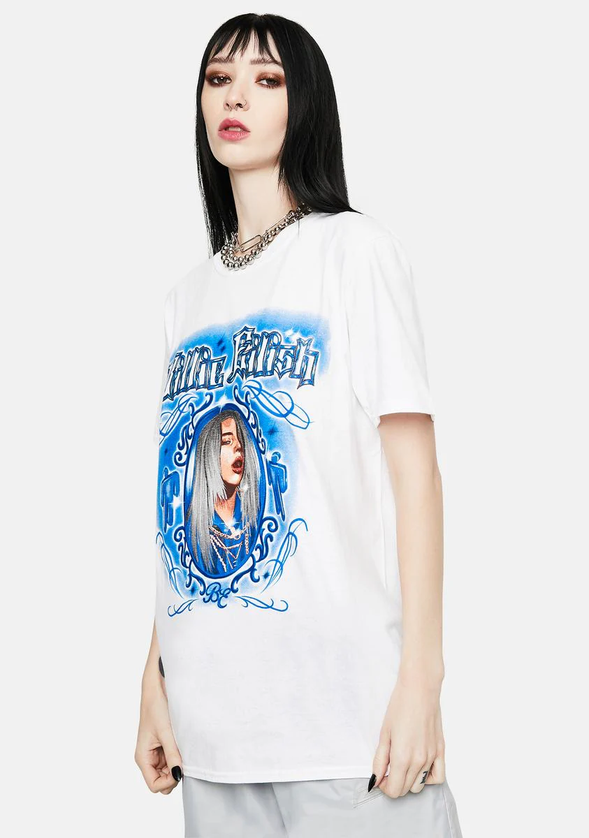 Billie Eilish Airbrush Graphic Tee - Image 2