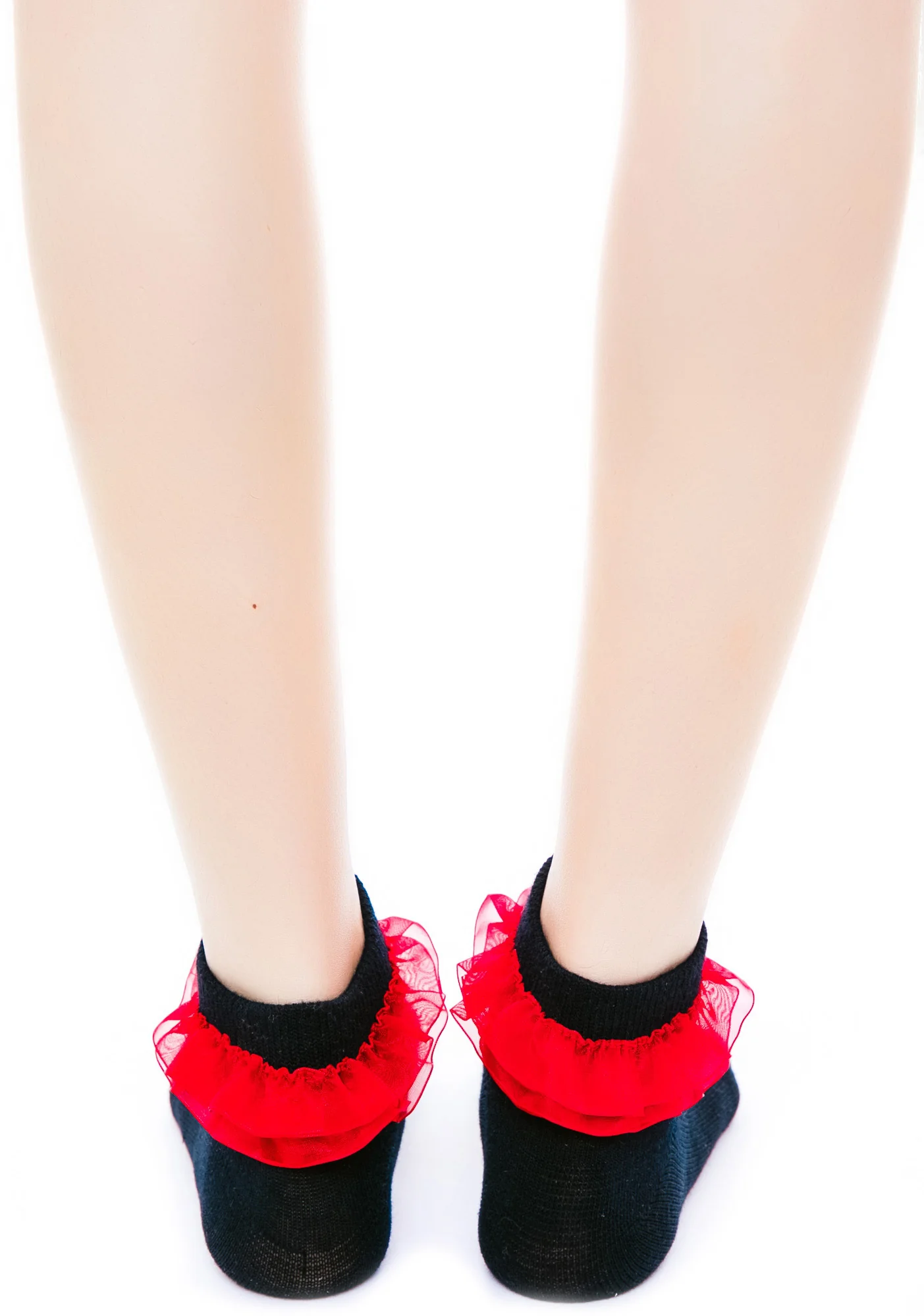 Bite Me Fangs Ruffle Ankle Socks - Image 3