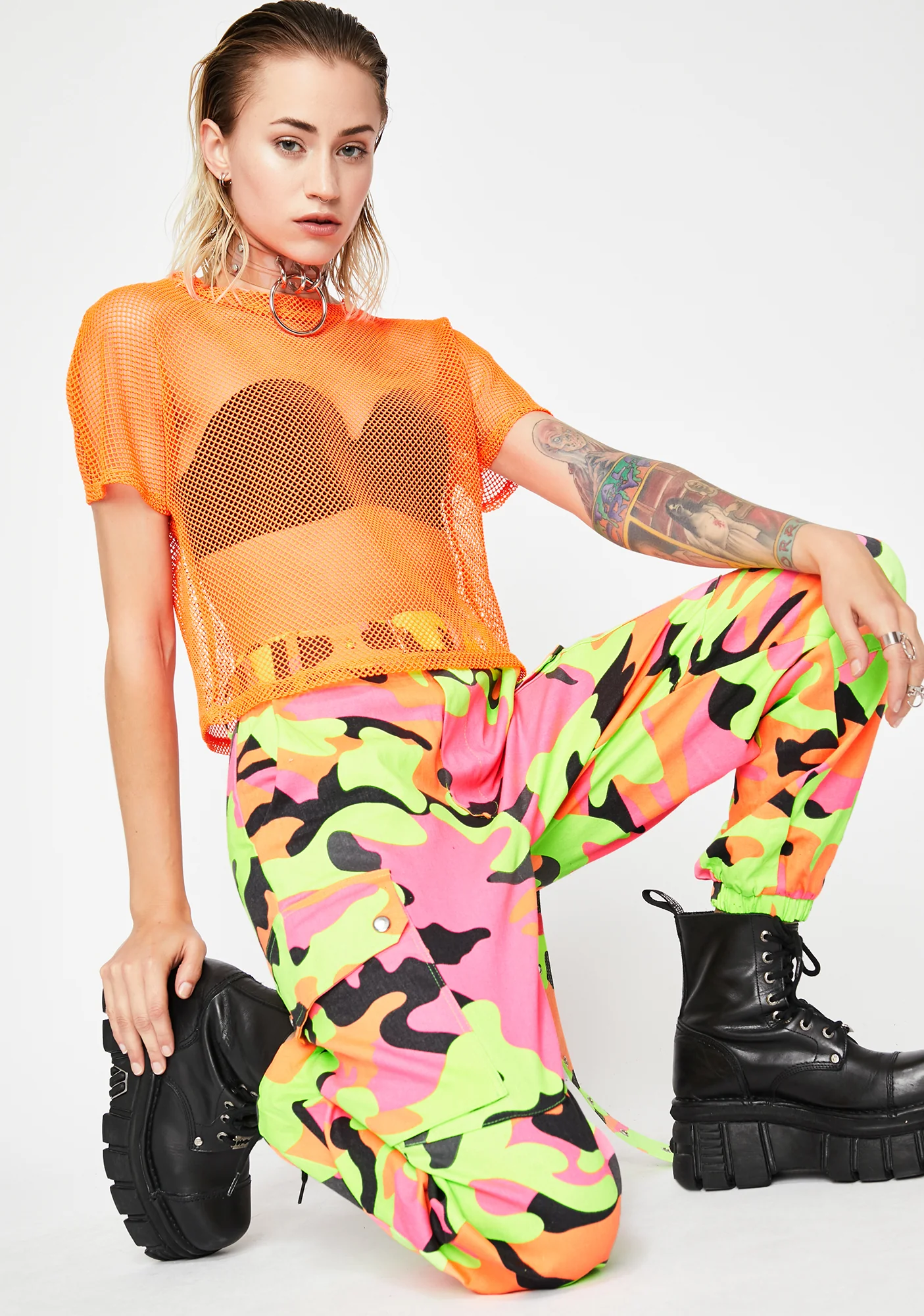 Bitter Toxic Pursuit Fishnet Tee - Image 3