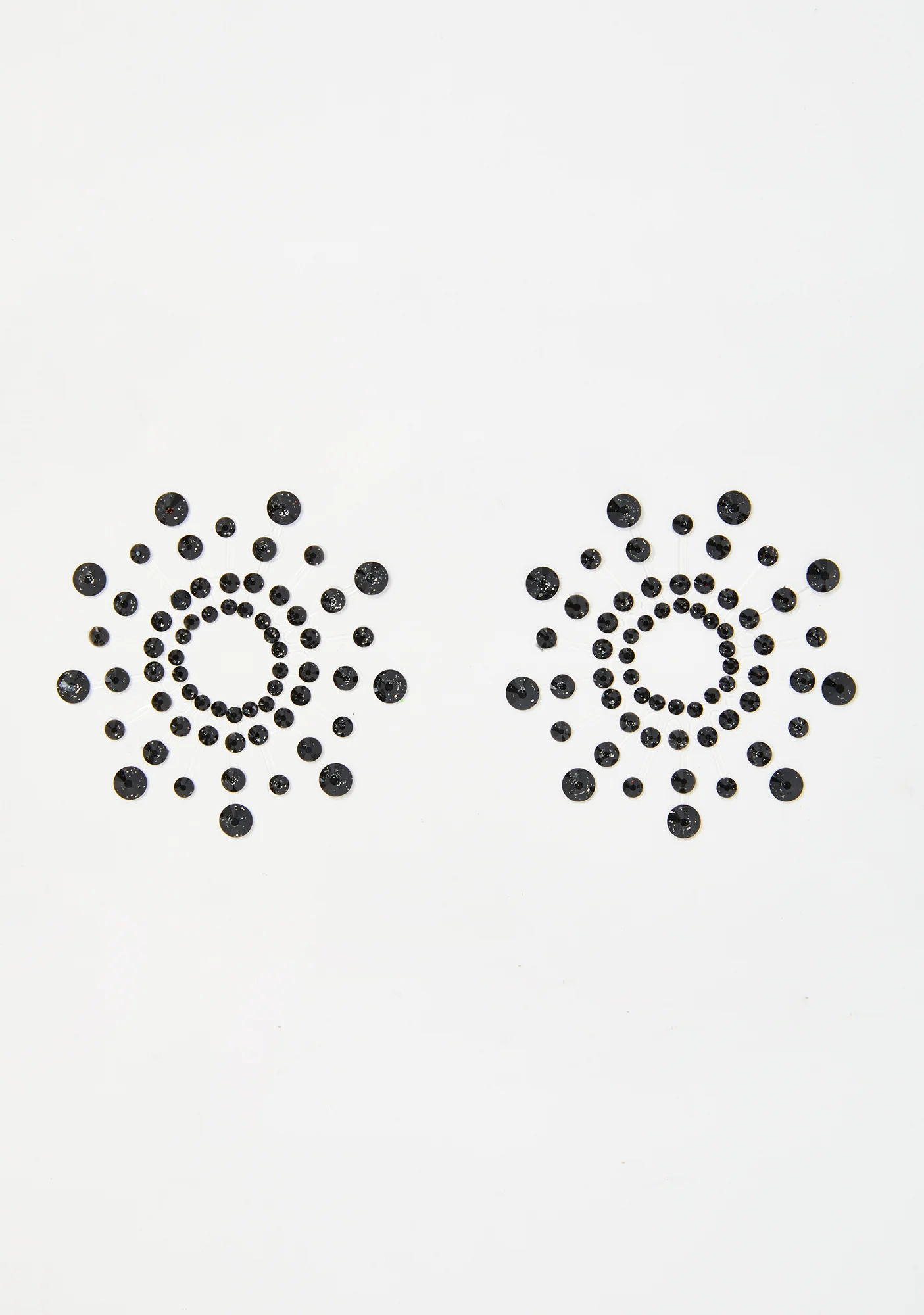 Black Crystal Beamz Jewel Pasties - Image 3