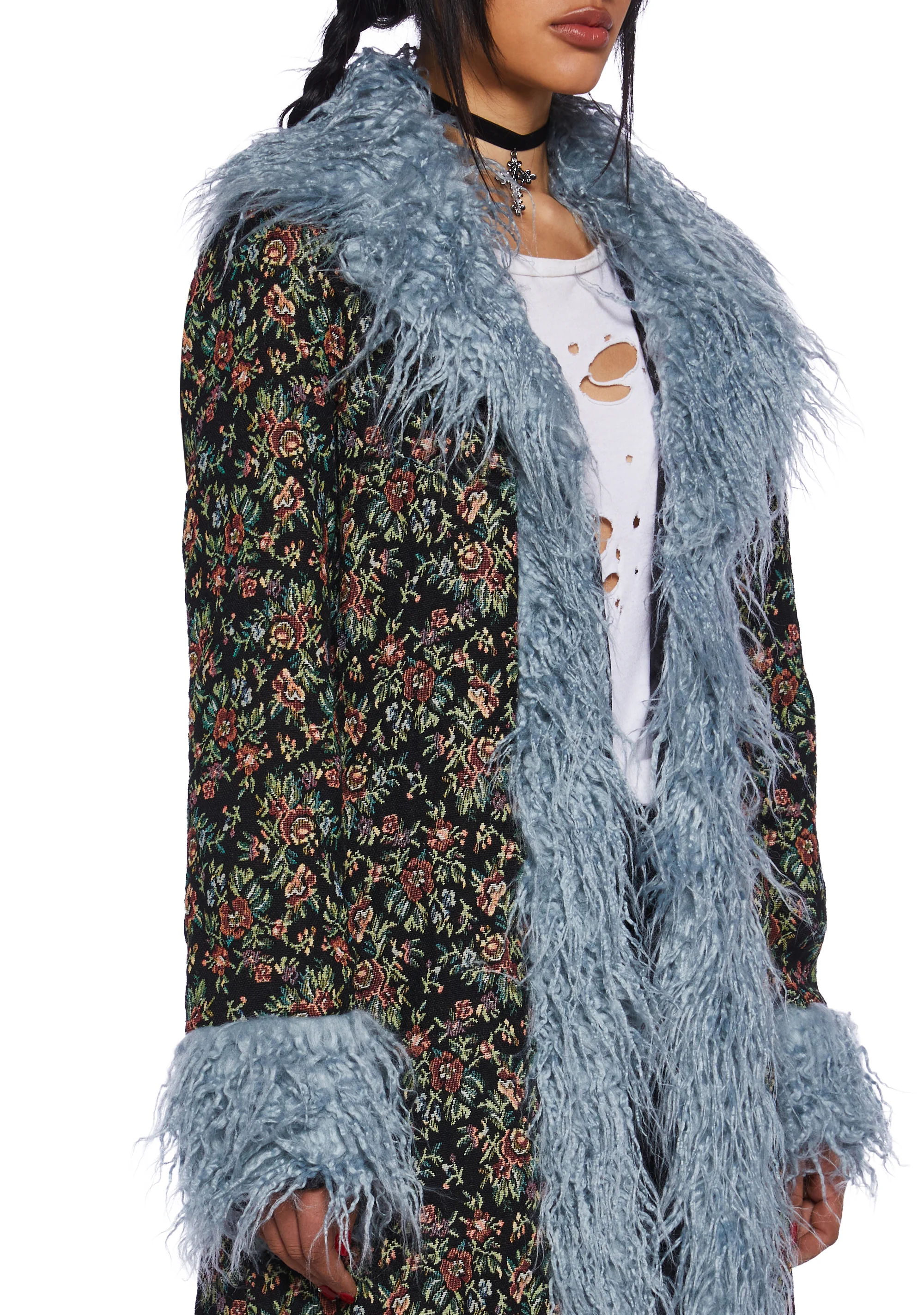 Sweet Pea Serenity Faux Fur Coat - Image 2