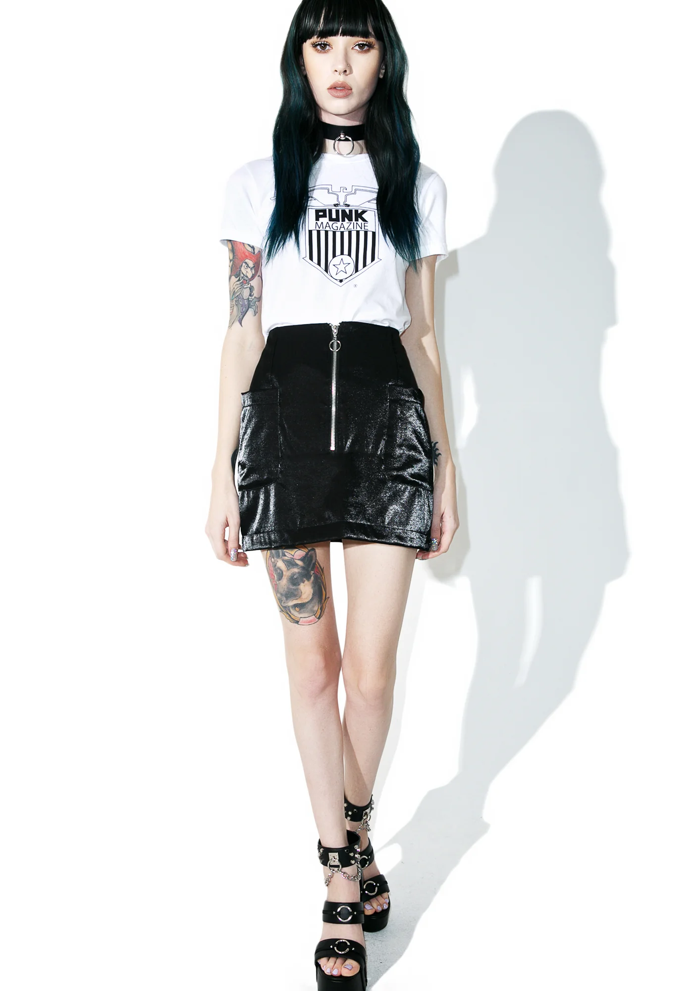 Black Noise Mini Skirt - Image 5