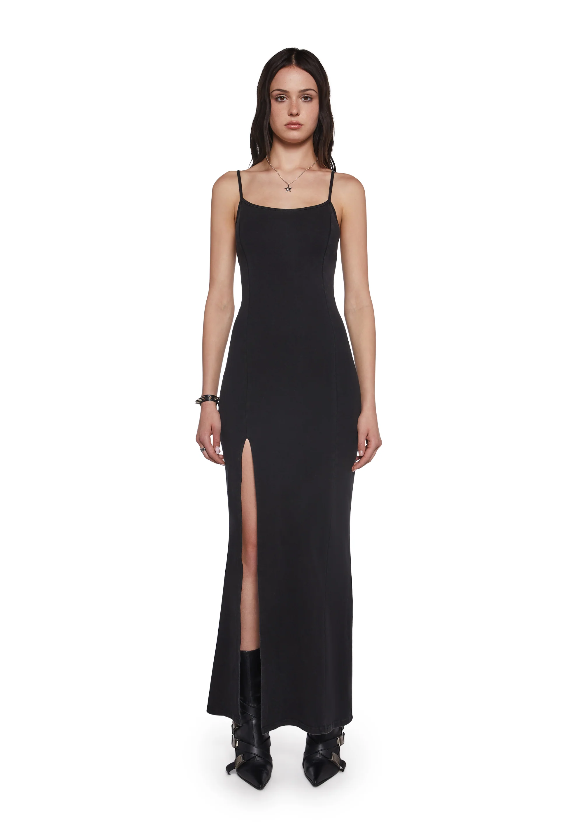 Elegant Grunge Maxi Dress - Image 5
