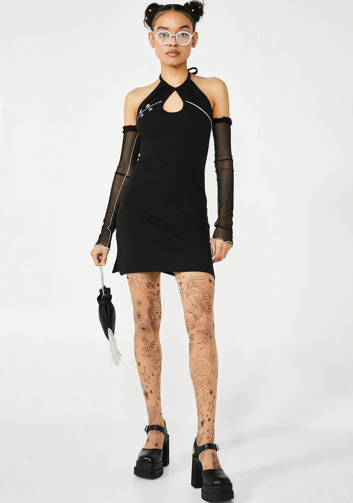Black V Dress - Image 3