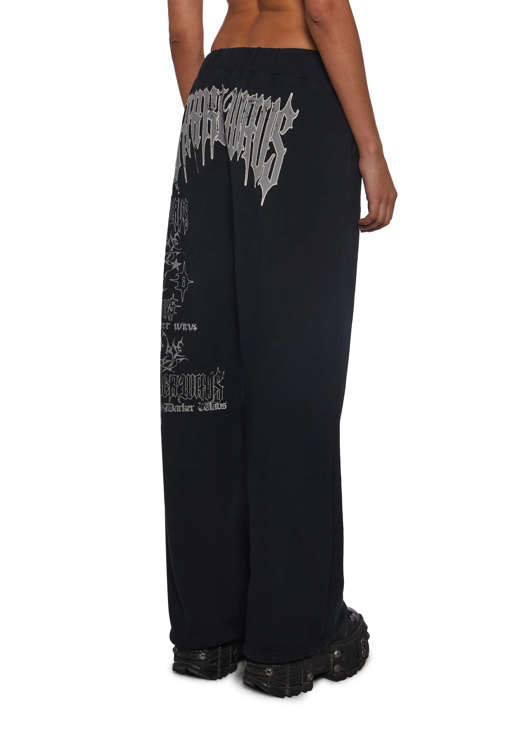 Ego Wide Leg Sweatpants With Graphics - Image 4