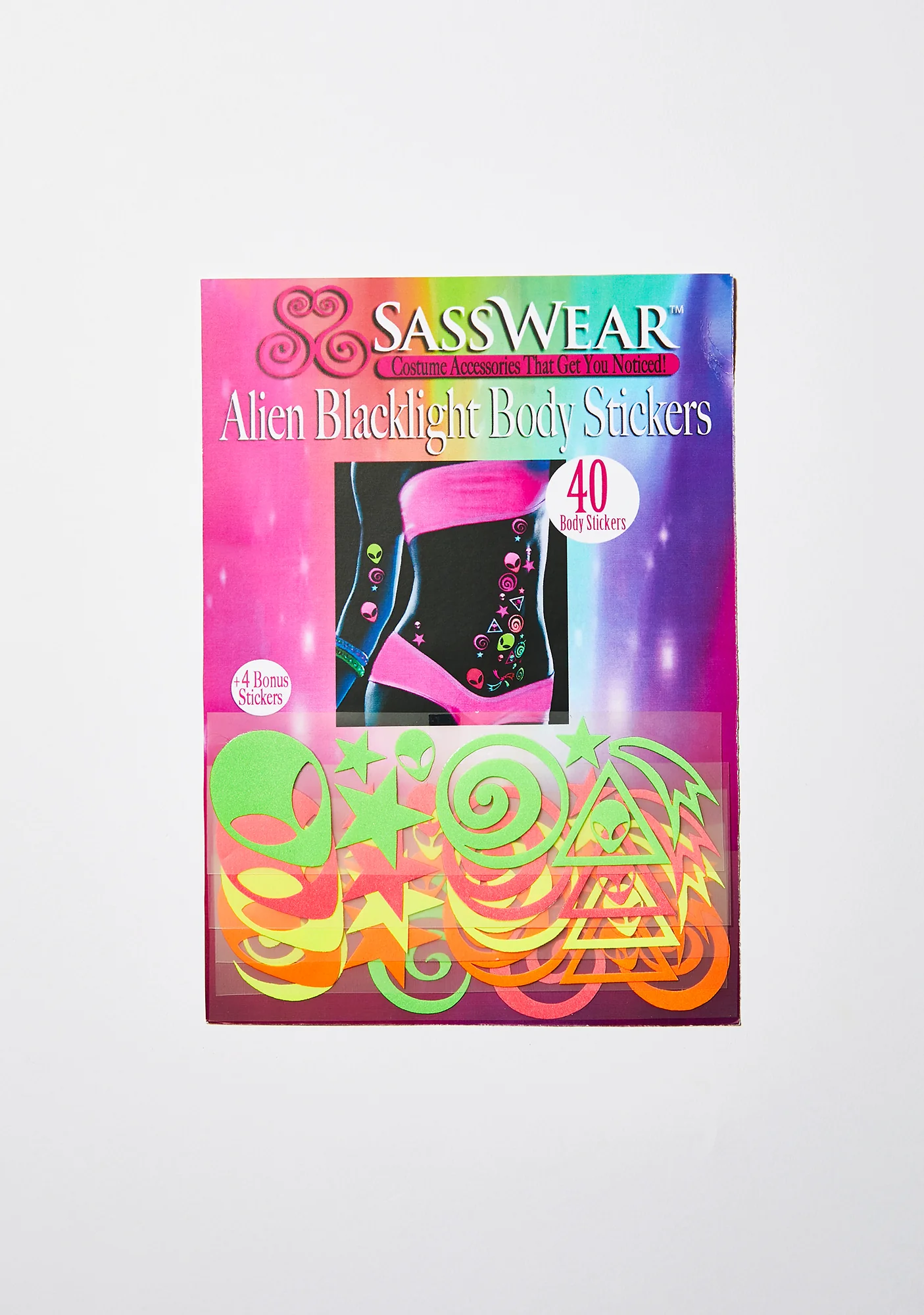 Blacklight Alien Body Stickers - Image 3