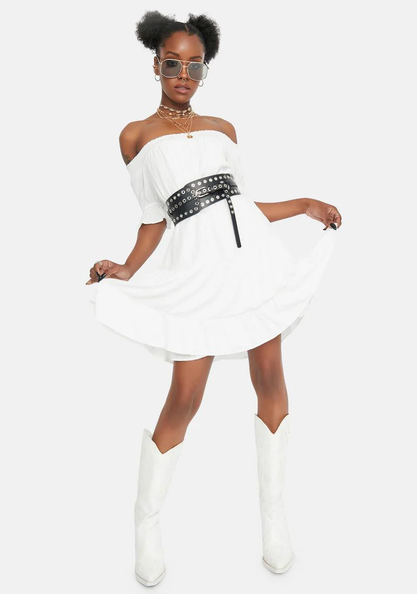 Bliss Come Undone Off Shoulder Mini Dress - Image 3