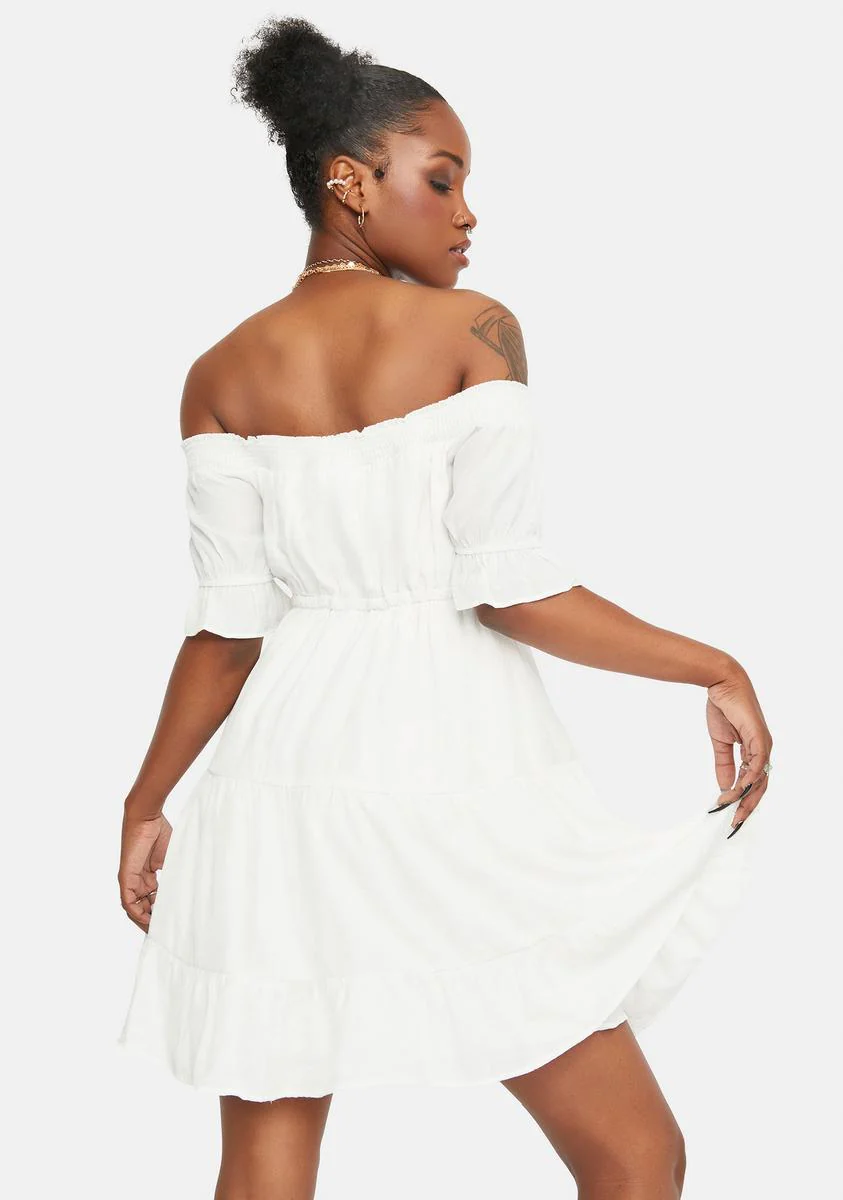 Bliss Come Undone Off Shoulder Mini Dress - Image 4