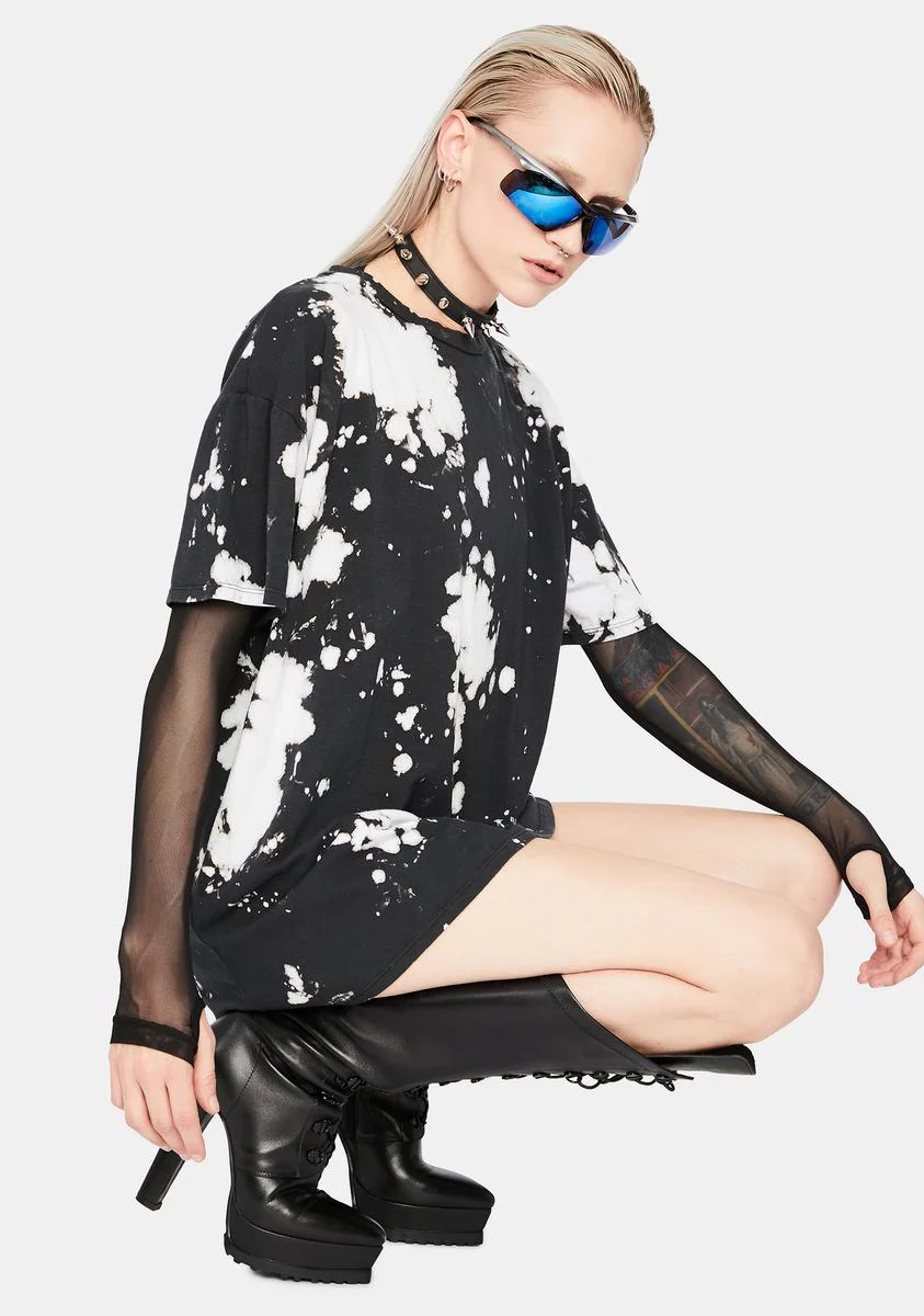 Bliss Life On Earth Tie Dye Oversized T Shirt - Image 2