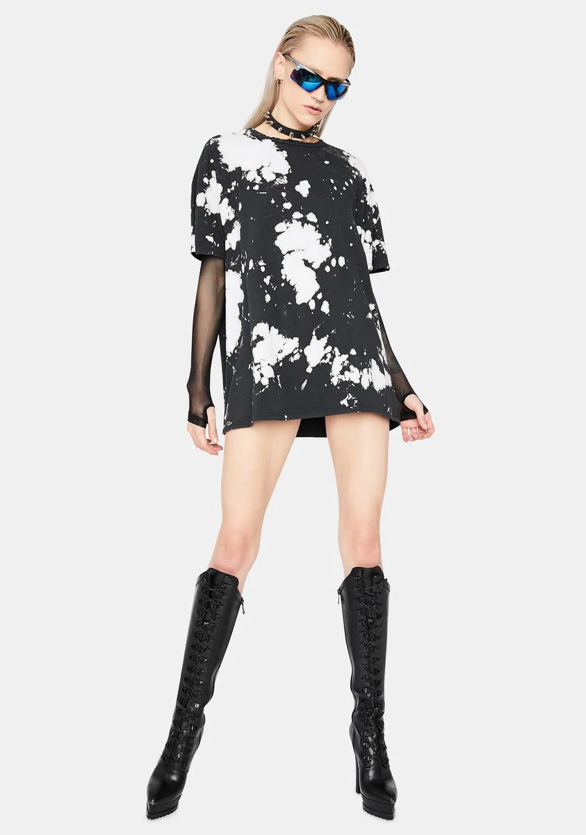 Bliss Life On Earth Tie Dye Oversized T Shirt - Image 3